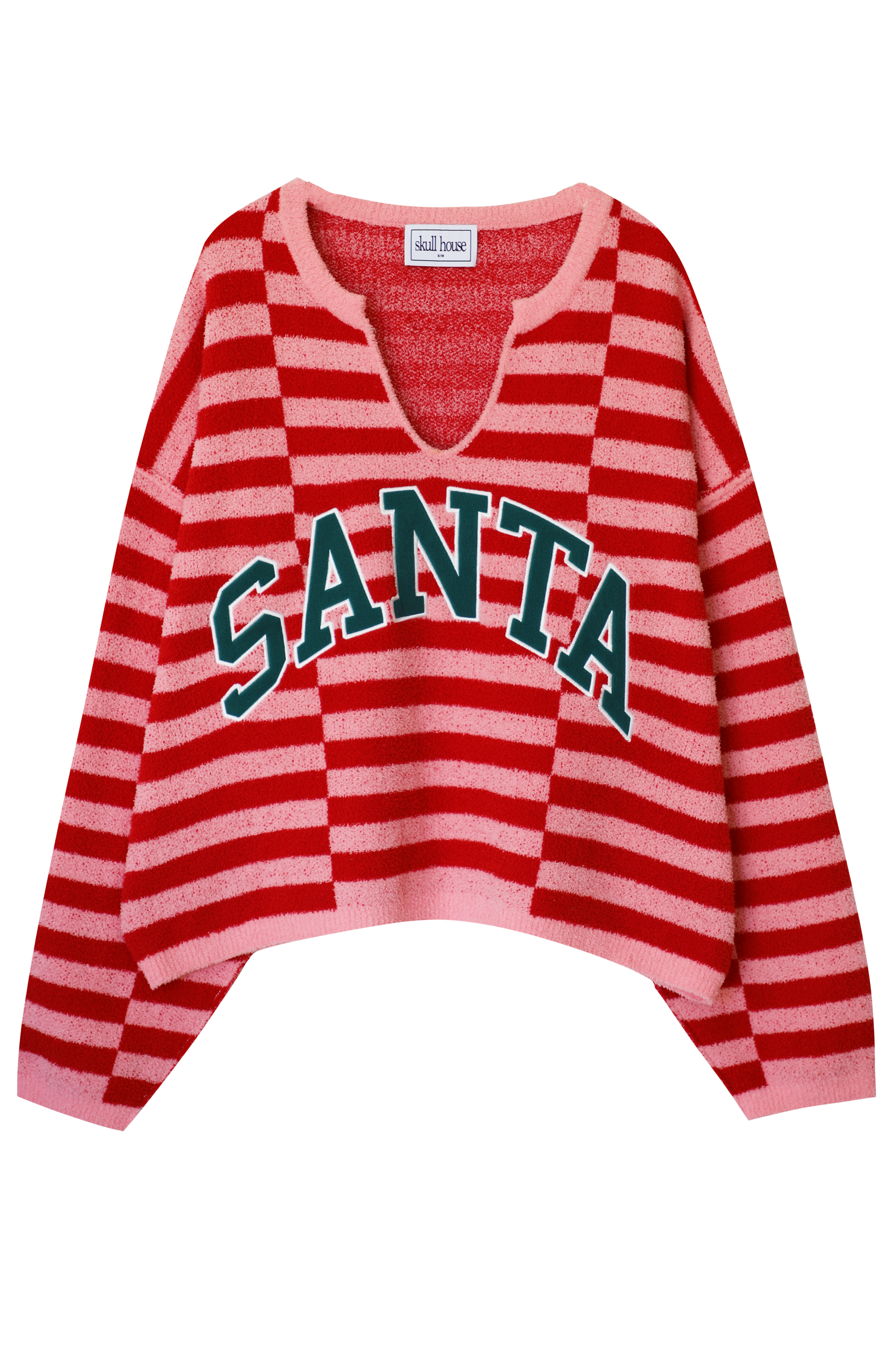 Santa Sweater: Red/Pink