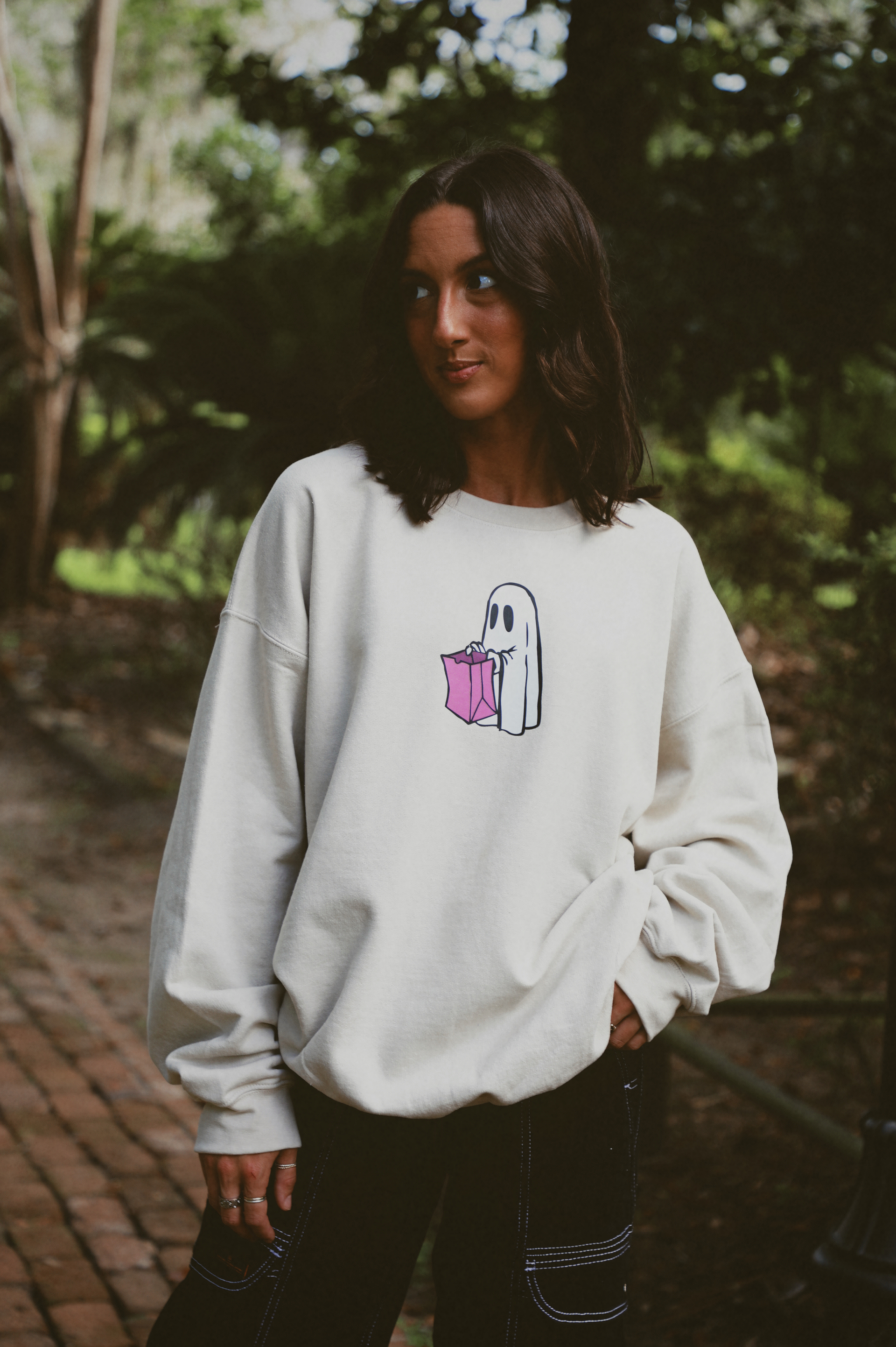 Don't Ghost Me Crewneck: Sand