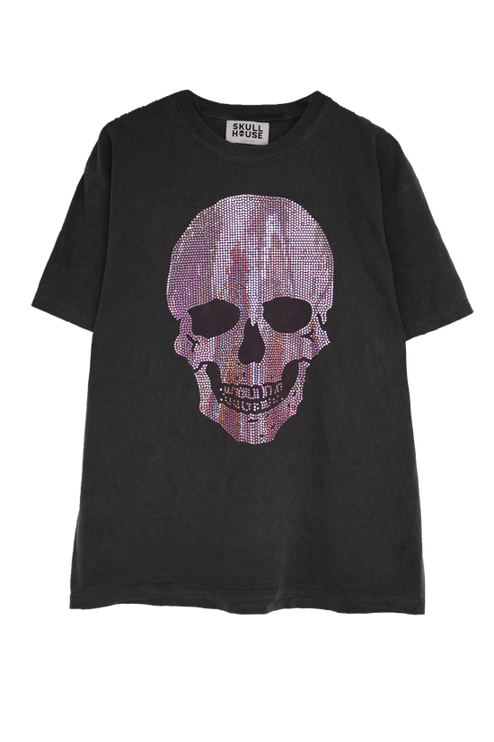 Disco Skull Tee: Charcoal