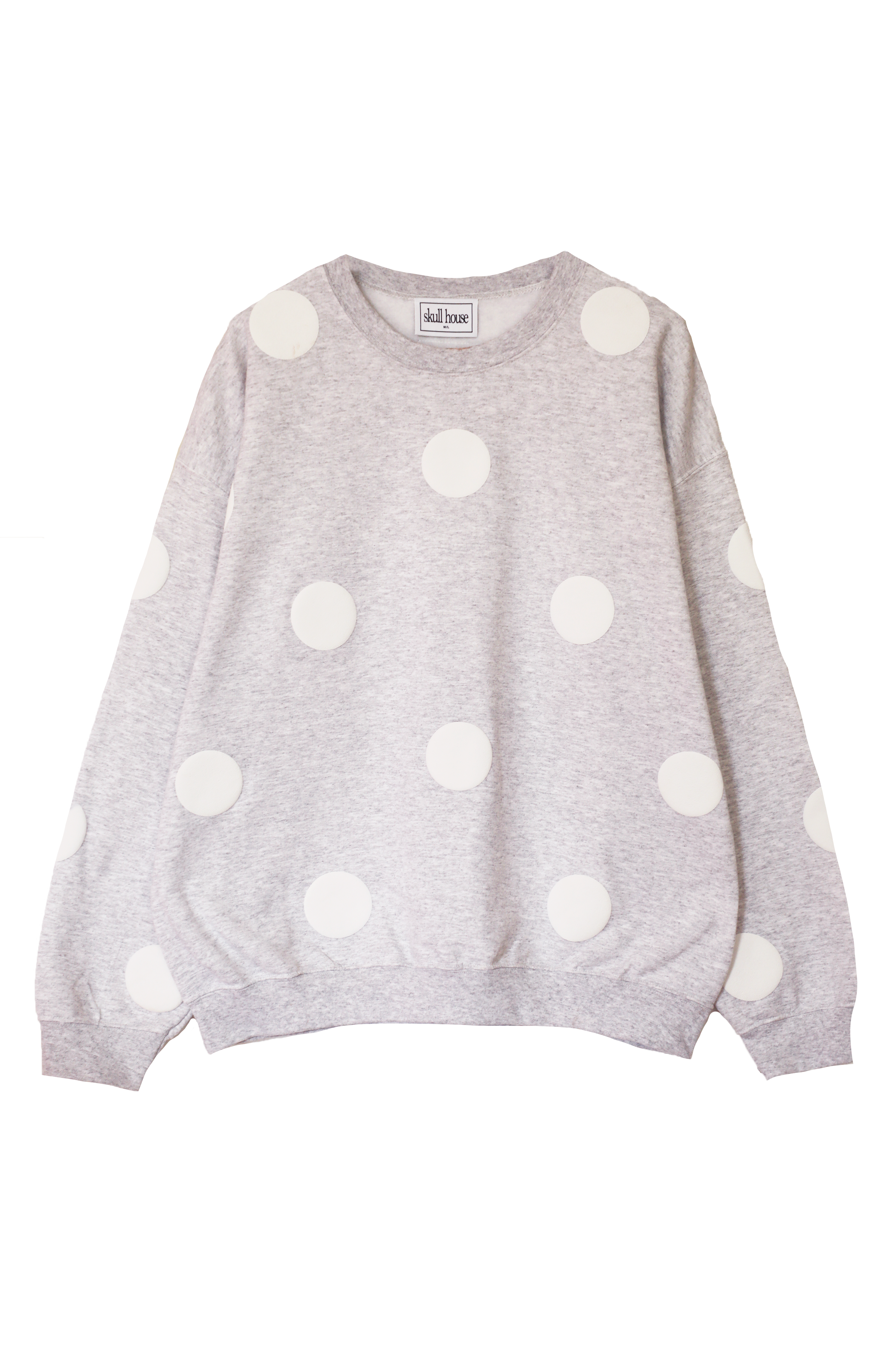 PRE-ORDER: Polka Dot Crewneck: Ash