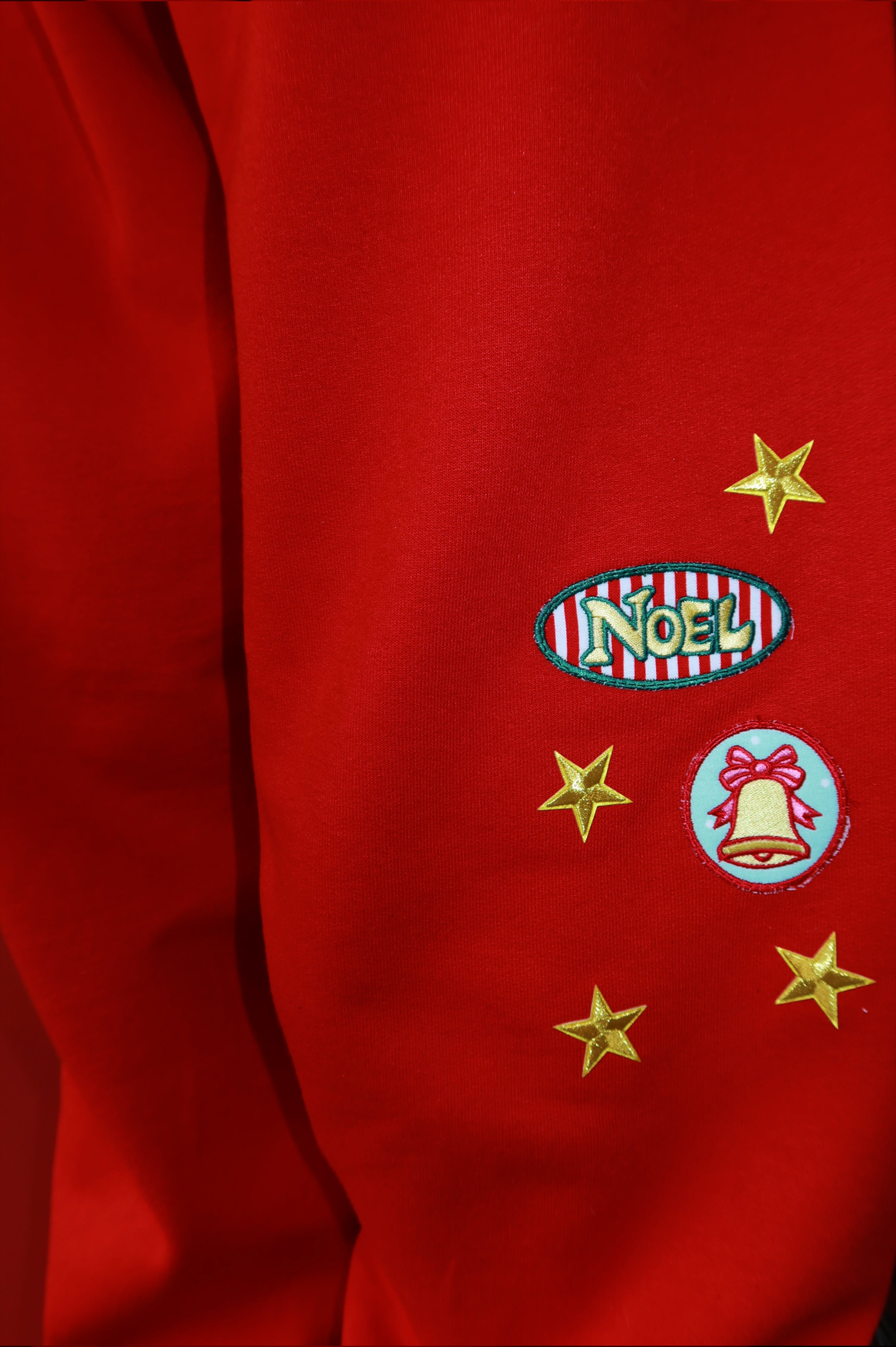 Patchwork Pants: Red