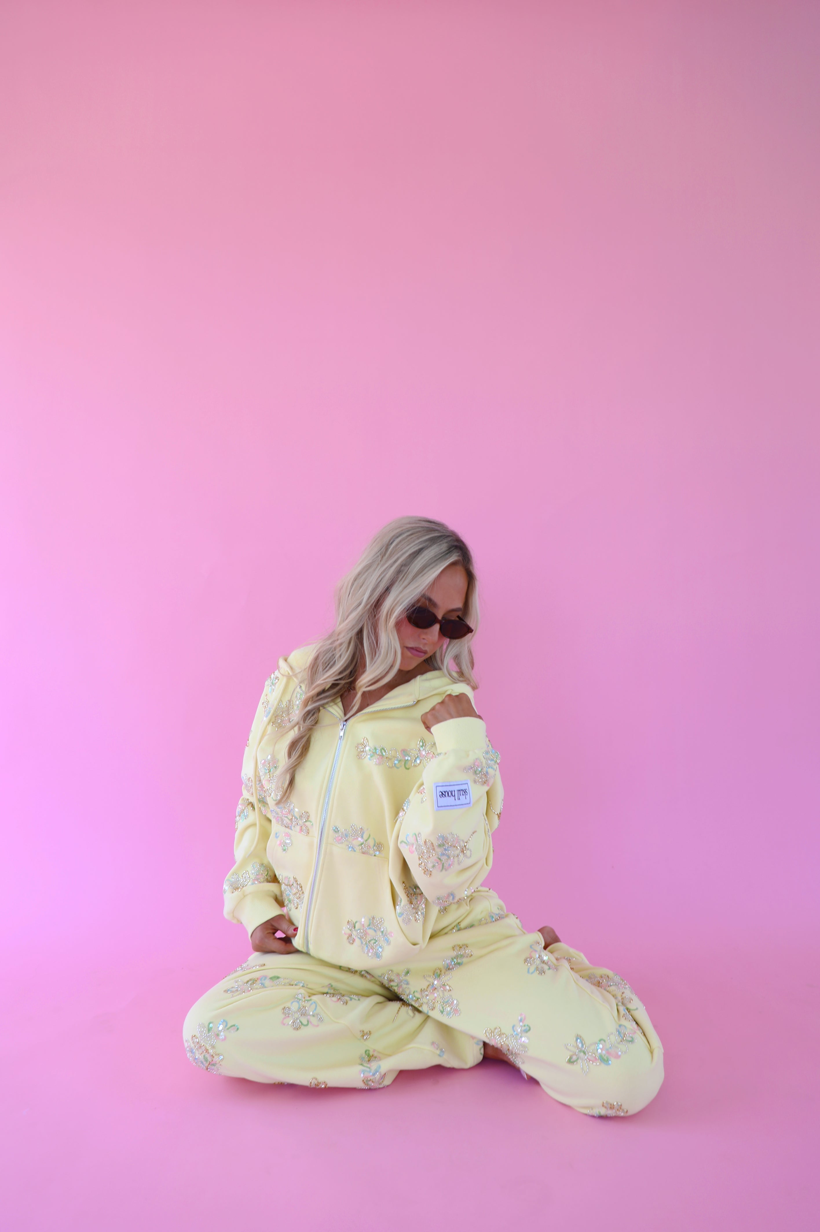 PRE-ORDER: Embellished Pants: Buttercup
