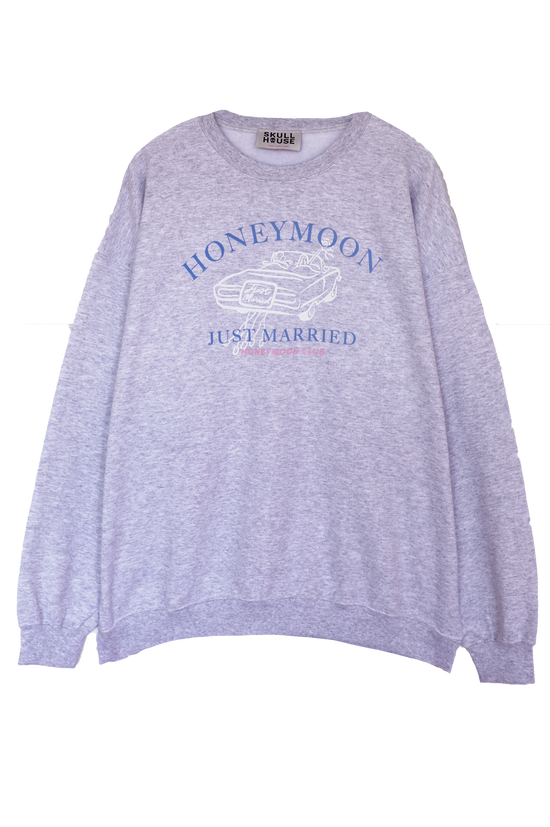 Honeymoon Club Crewneck: Ash