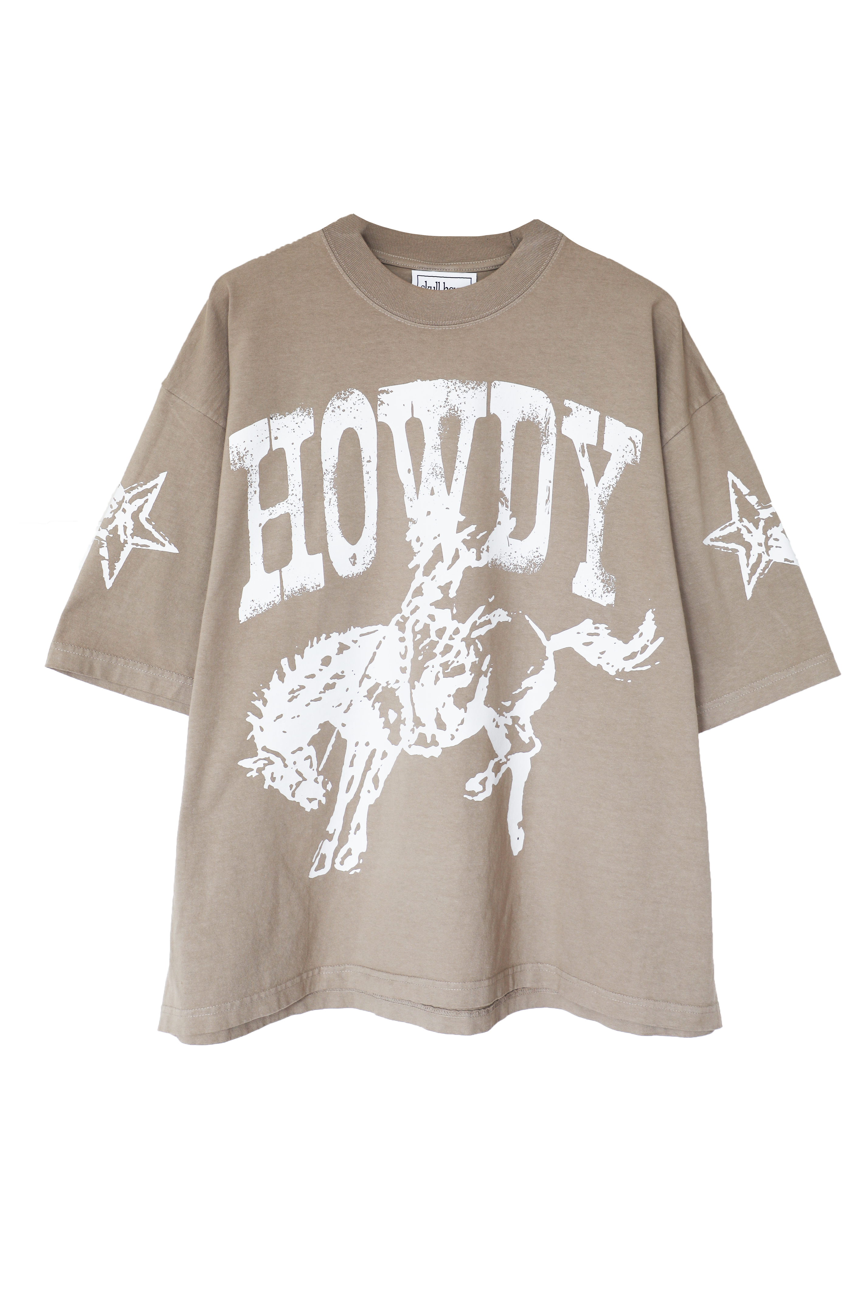 Howdy Box Tee: Oat
