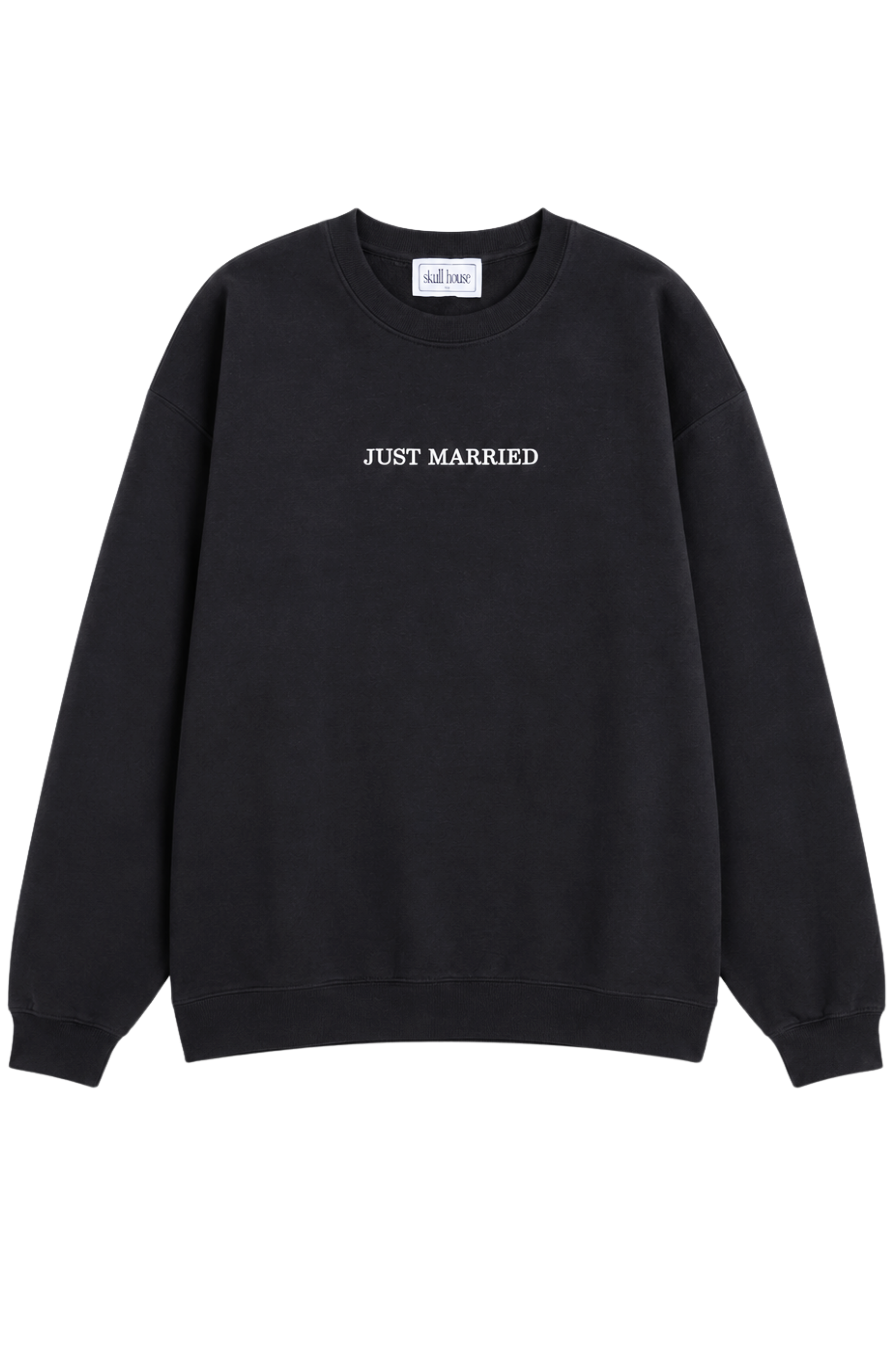 Just Married Crewneck: Black
