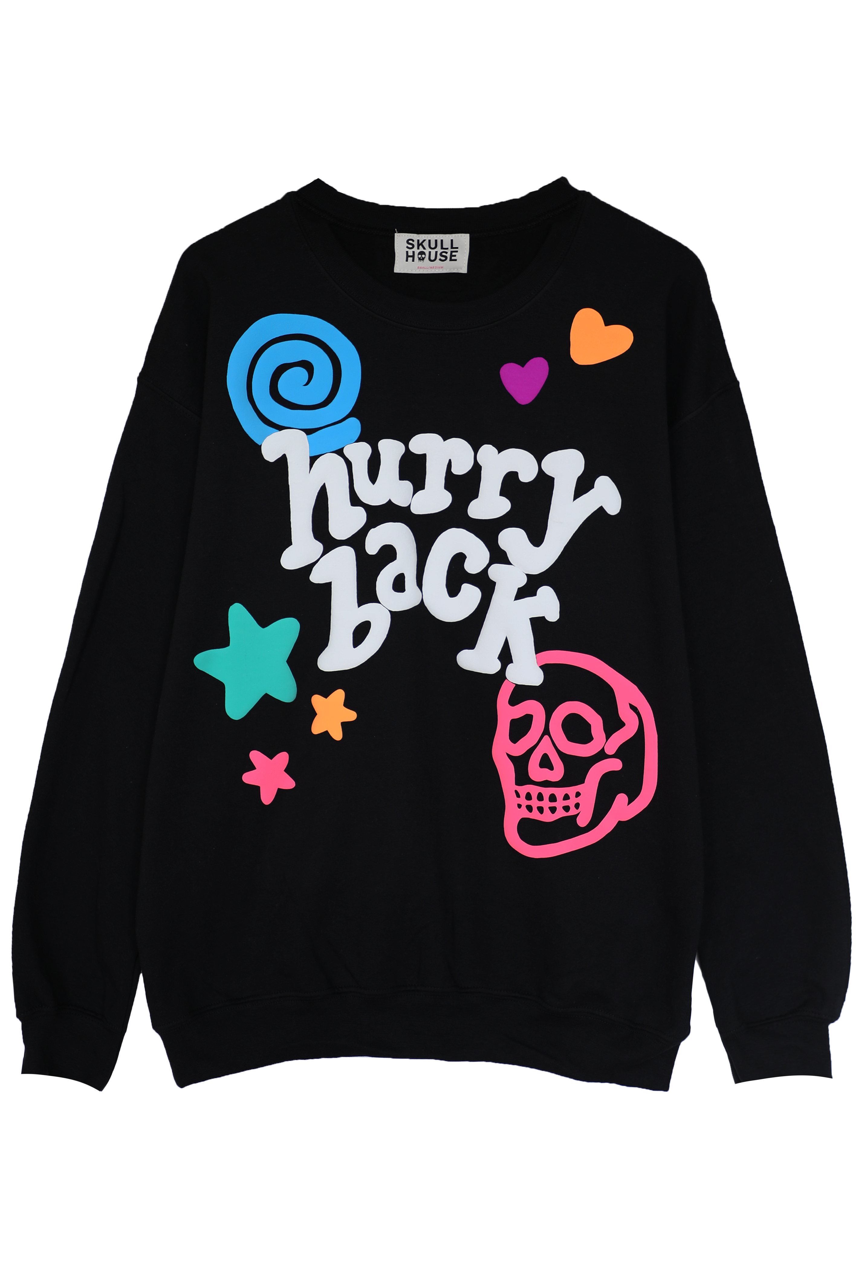 Hurry Back Crewneck: Black