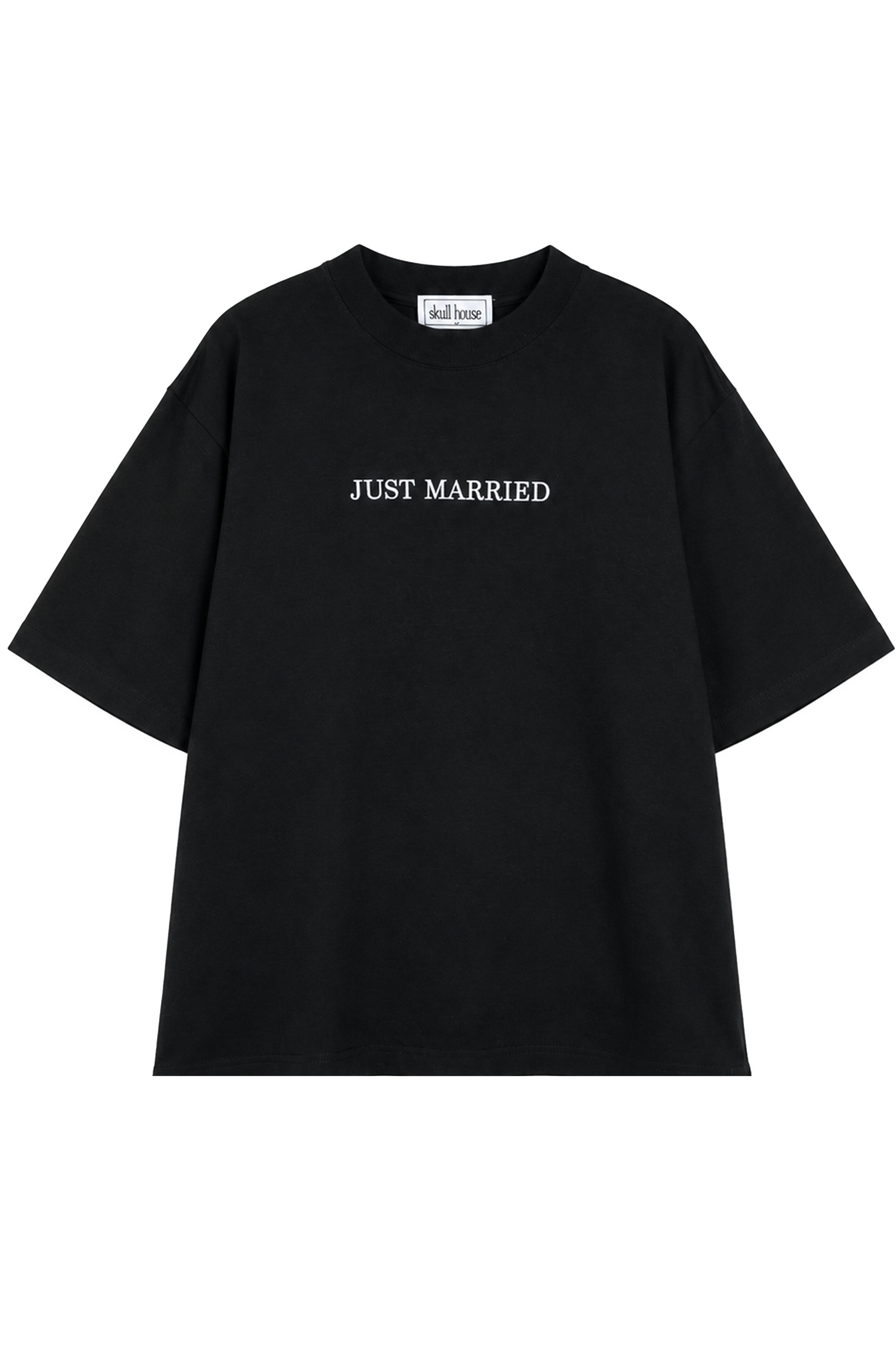 Just Married Tee: Black