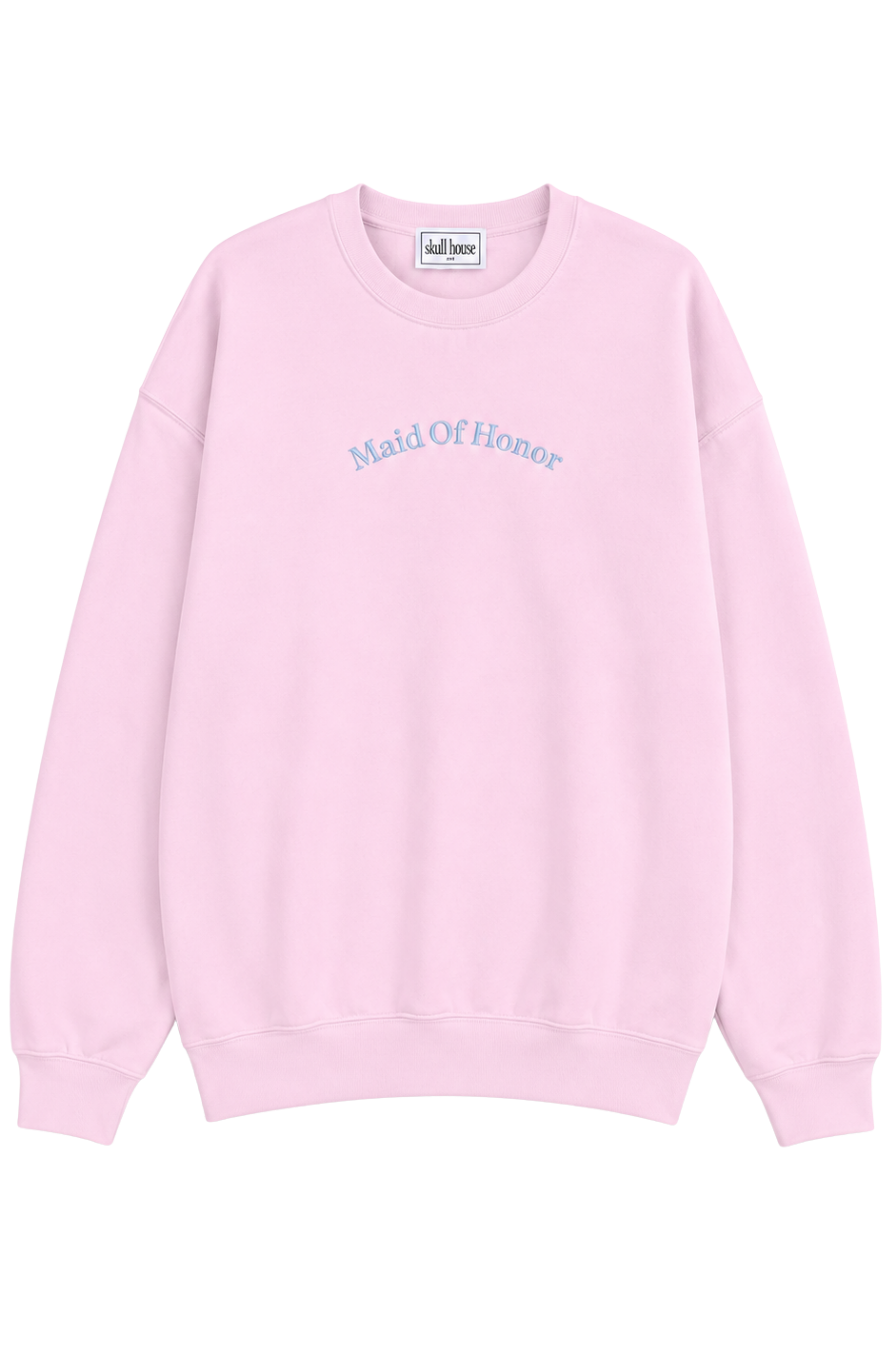 Maid Of Honor Crewneck: Pink/Blue