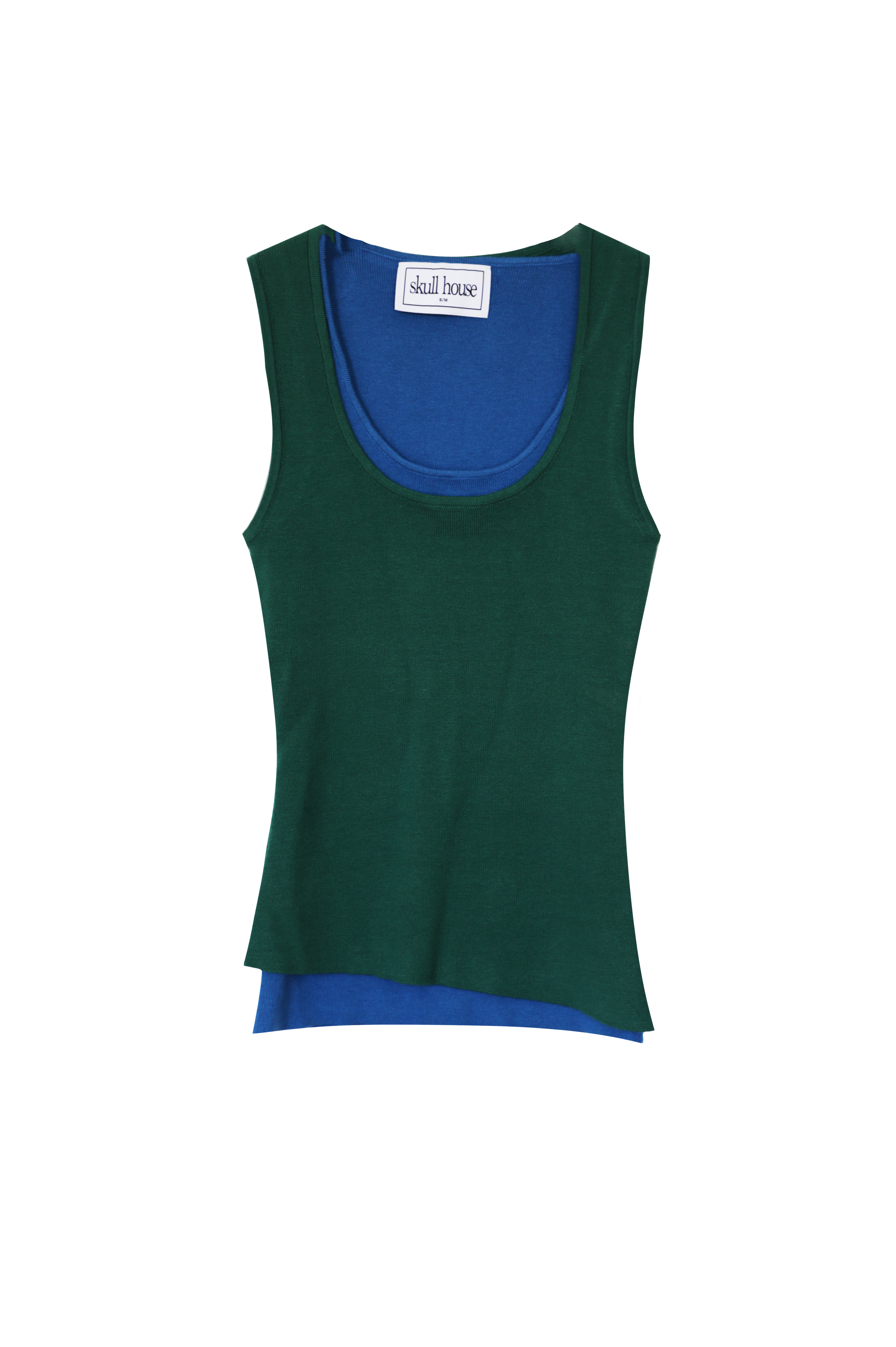 Layered Tank: Green/Blue