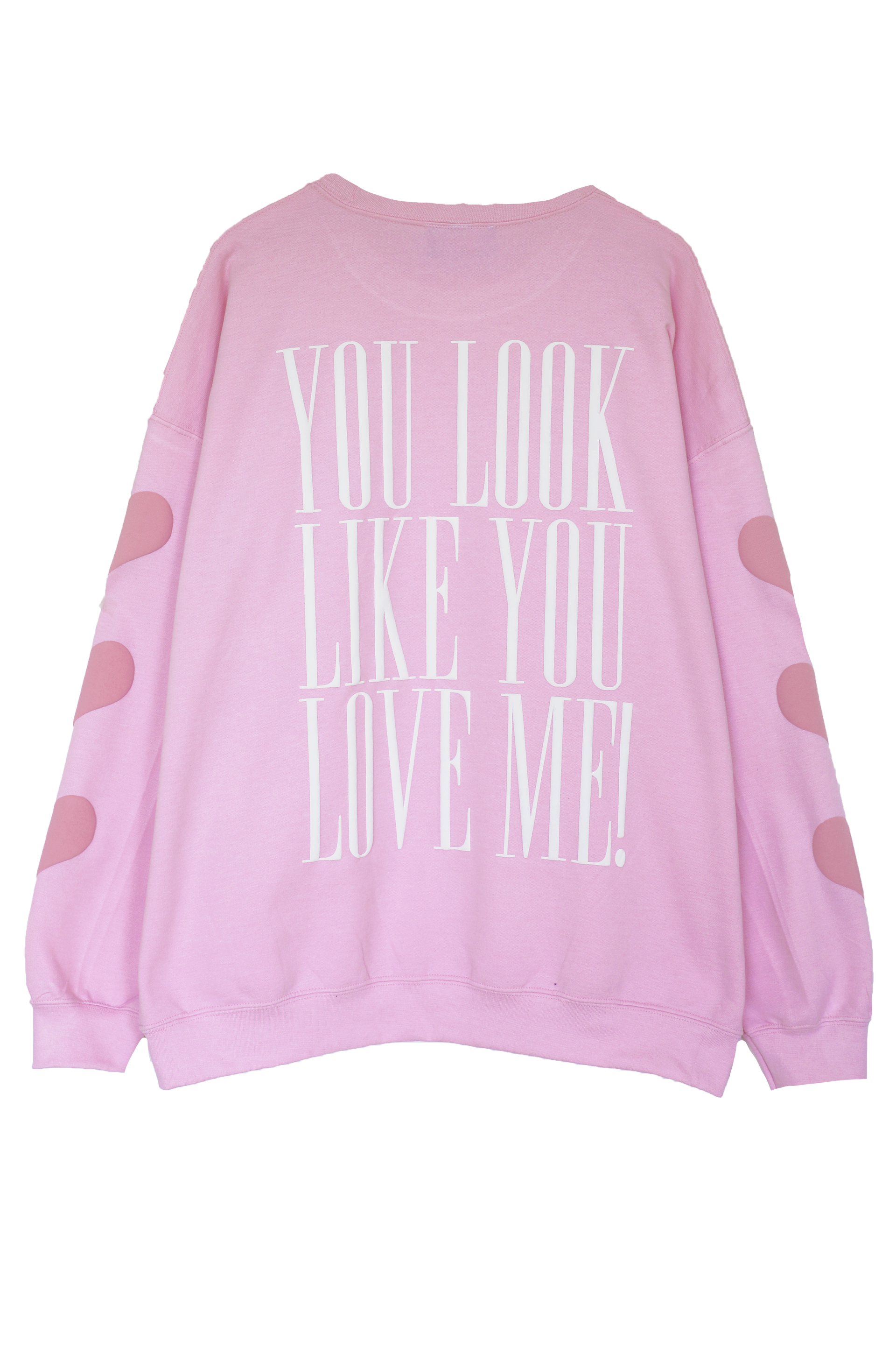 Excuse Me Crewneck: Baby Pink