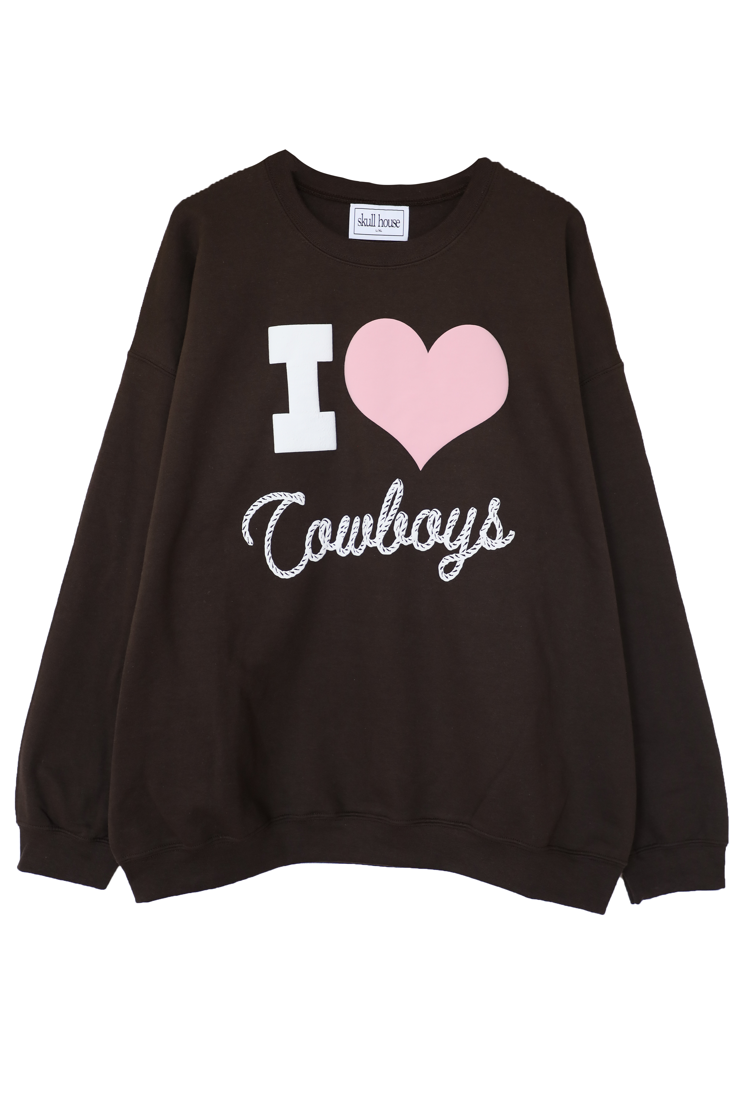 Love Cowboys Crewneck: Brown