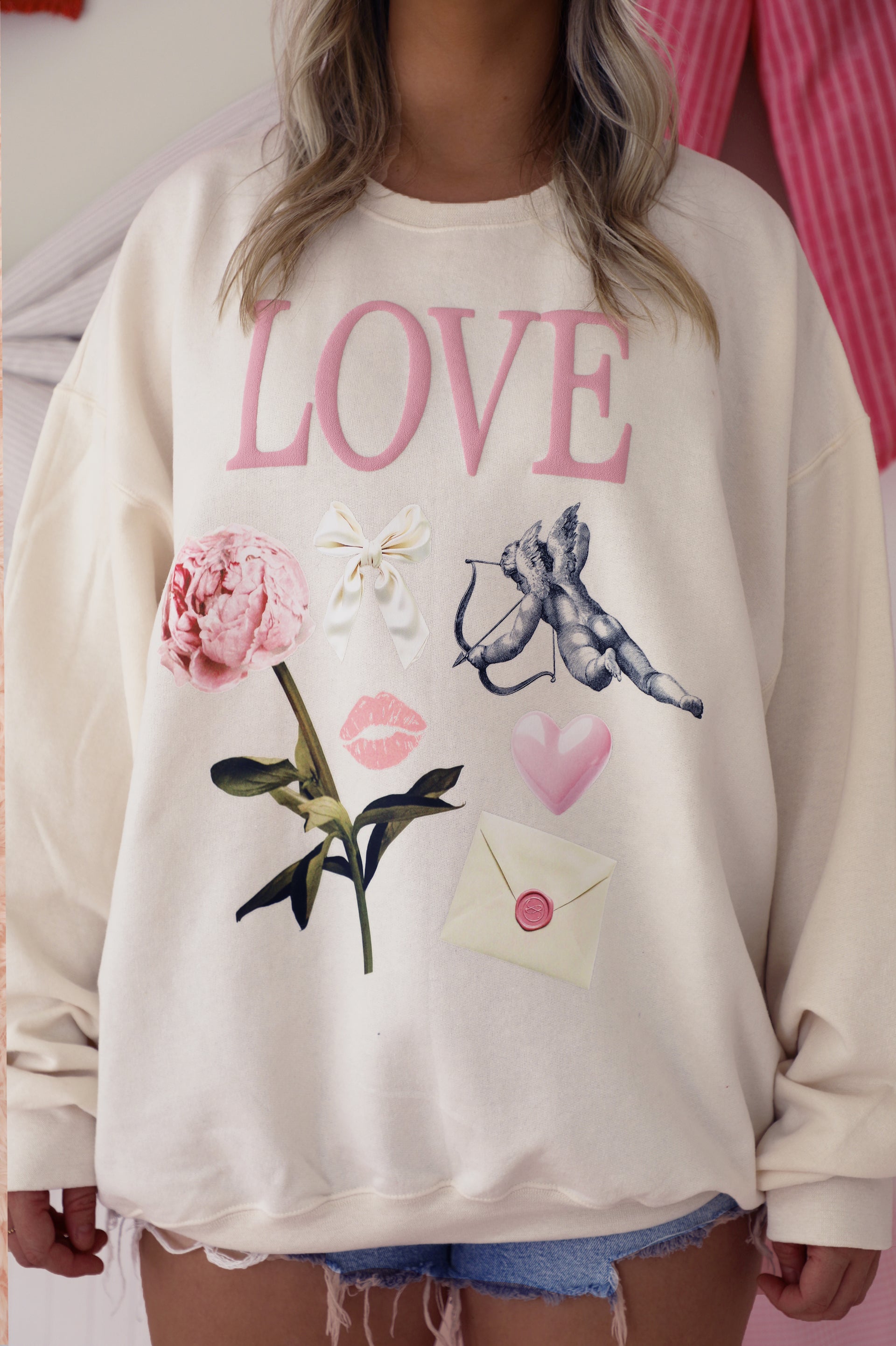 Vintage Love Crewneck: Vanilla