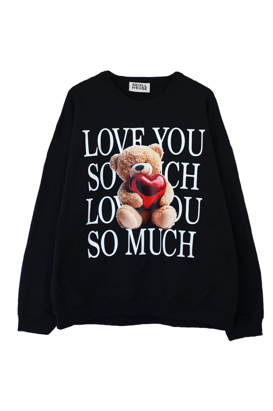 Love You So Much Crewneck: Black