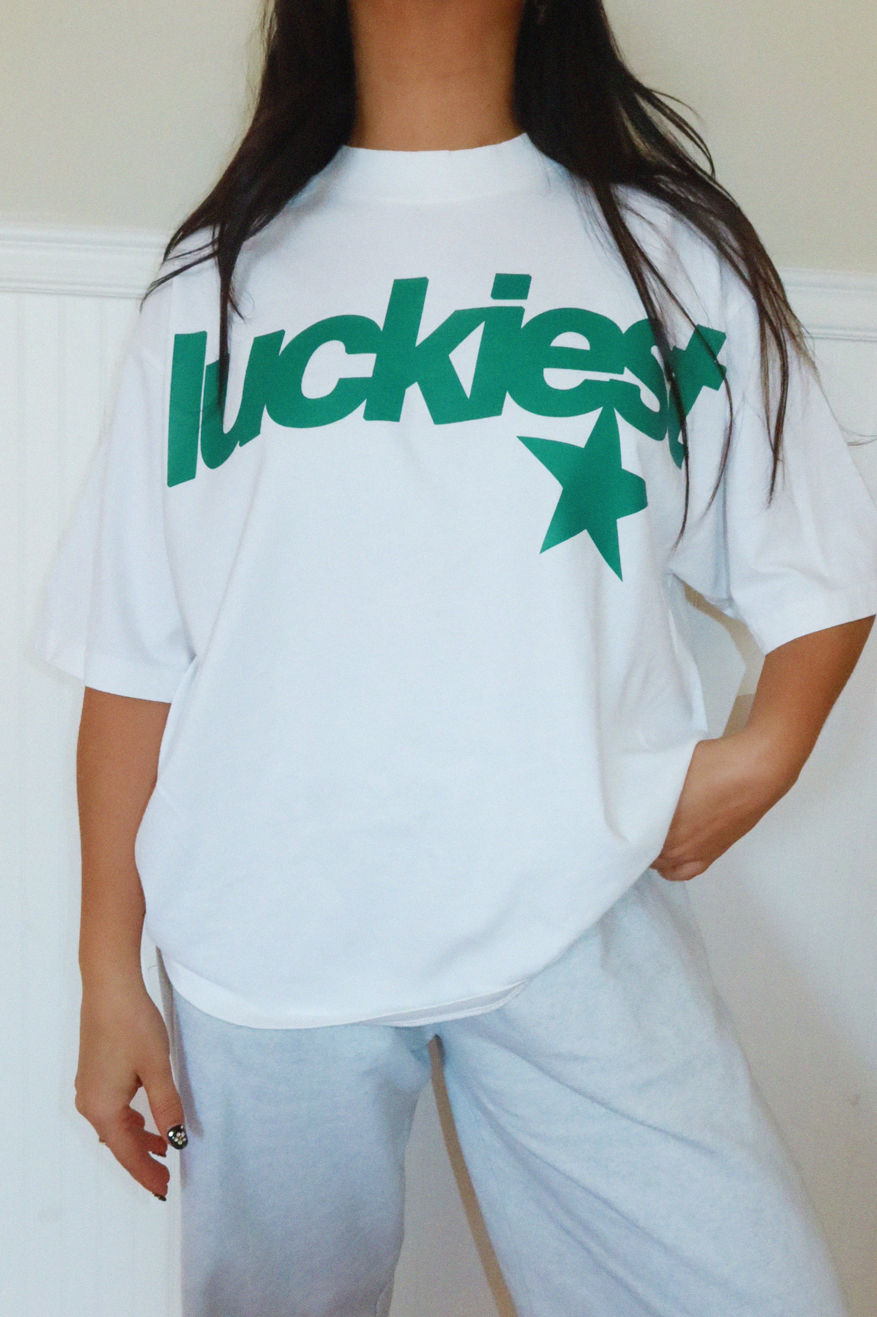 Luckiest Box Tee: White