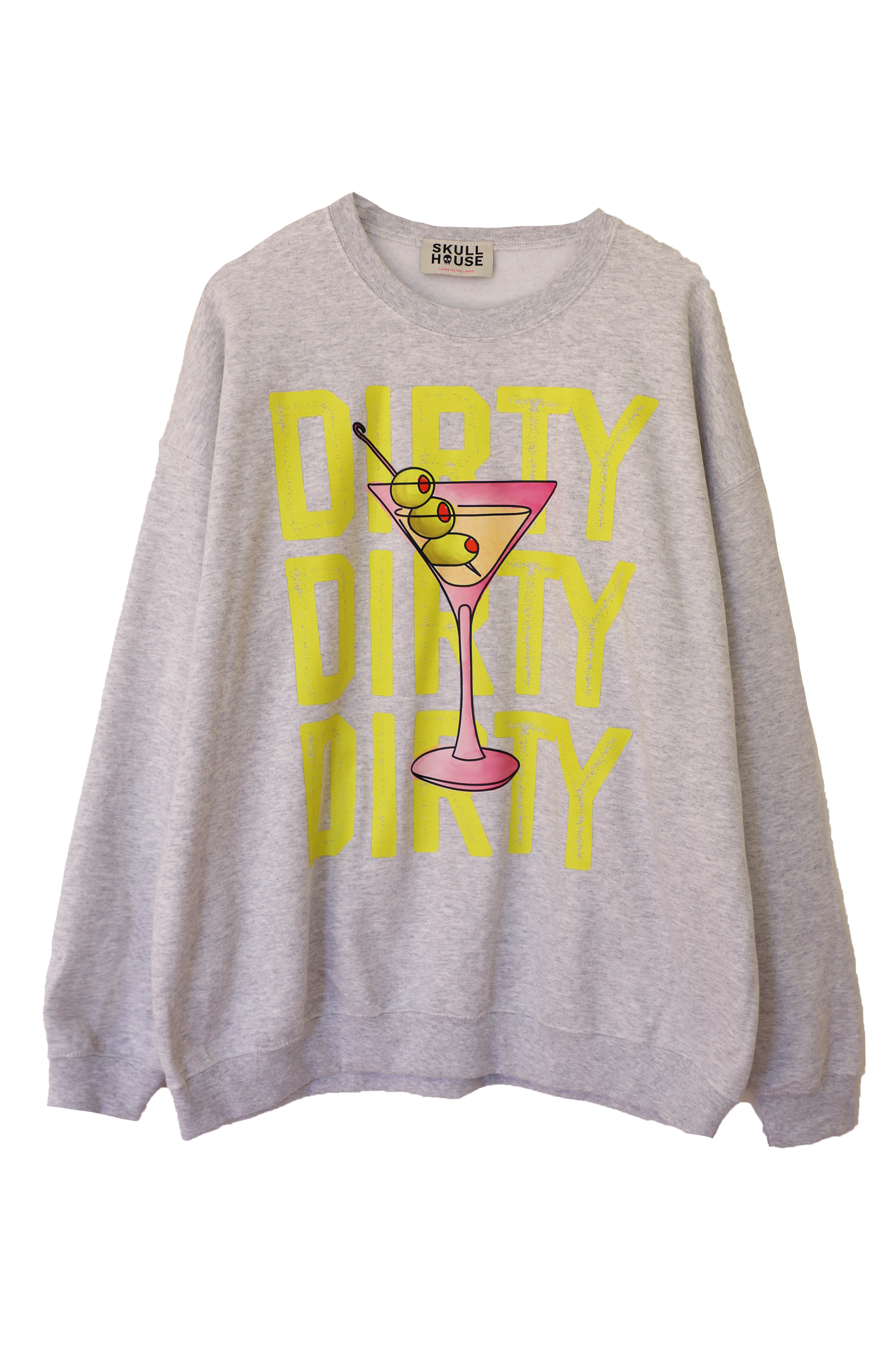 Dirty Martini Crewneck: Ash