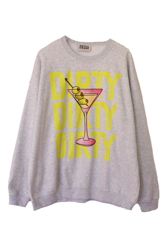 Dirty Martini Crewneck: Ash