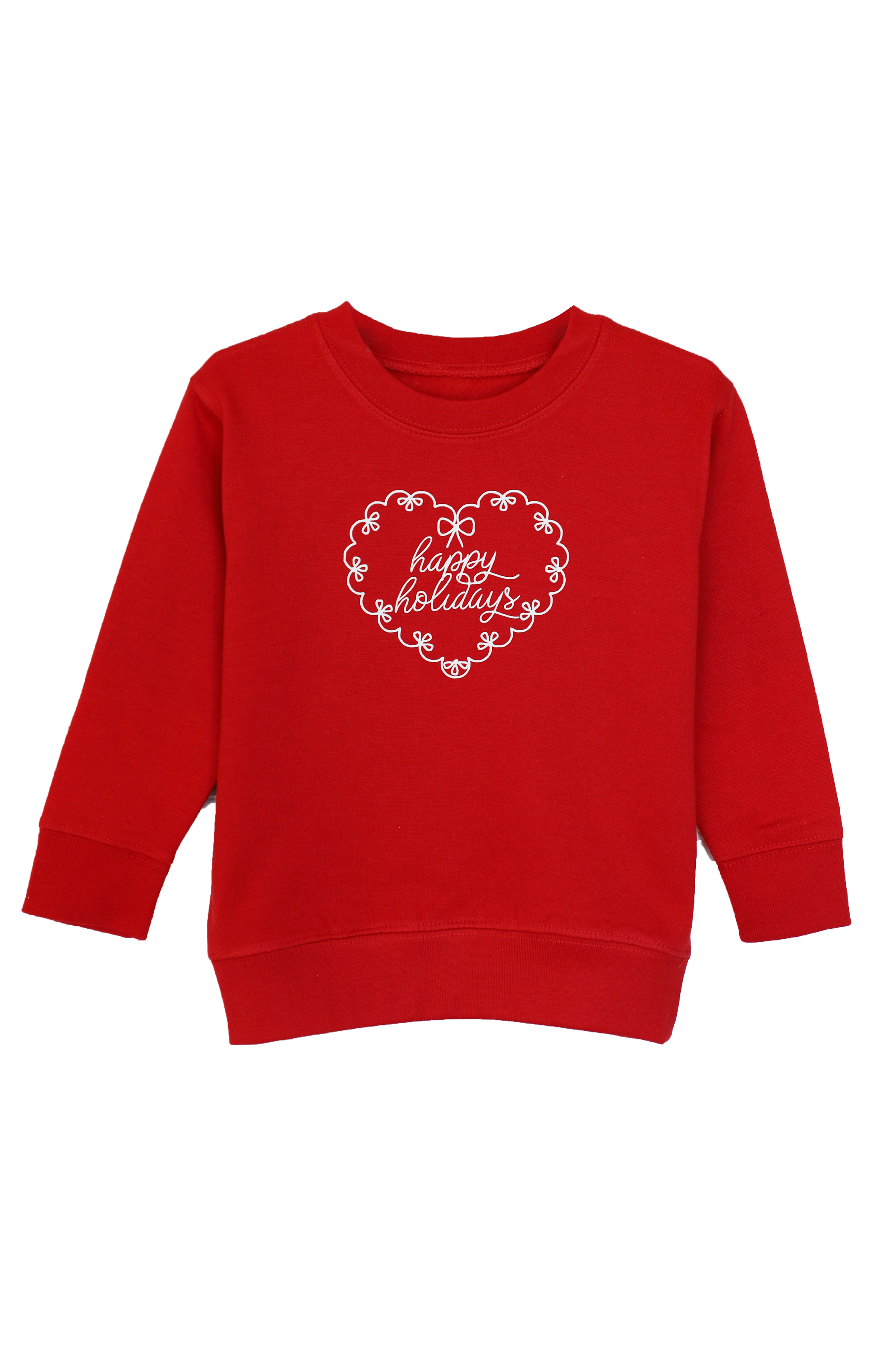 Mini Holiday Crewneck: Red