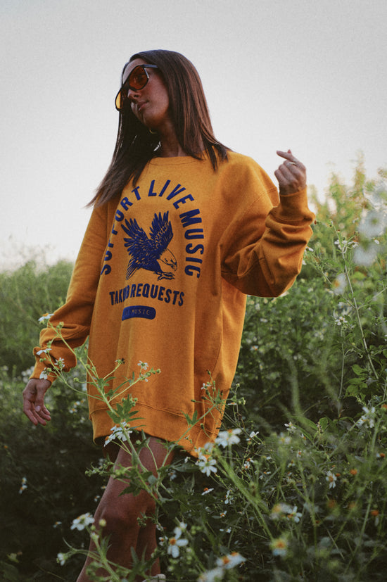PRE-ORDER: Live Music Crewneck: Golden