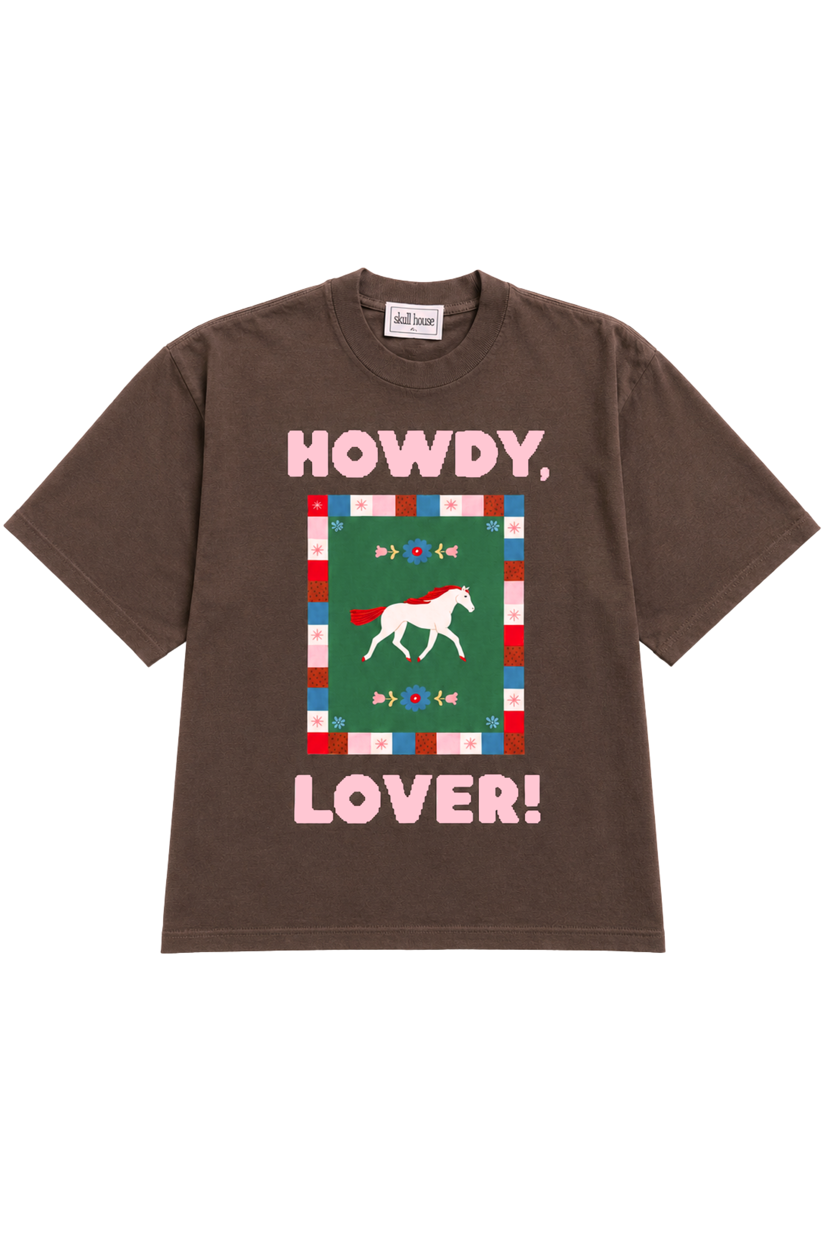 PRE-ORDER: Howdy Lover Box Tee: Chocolate