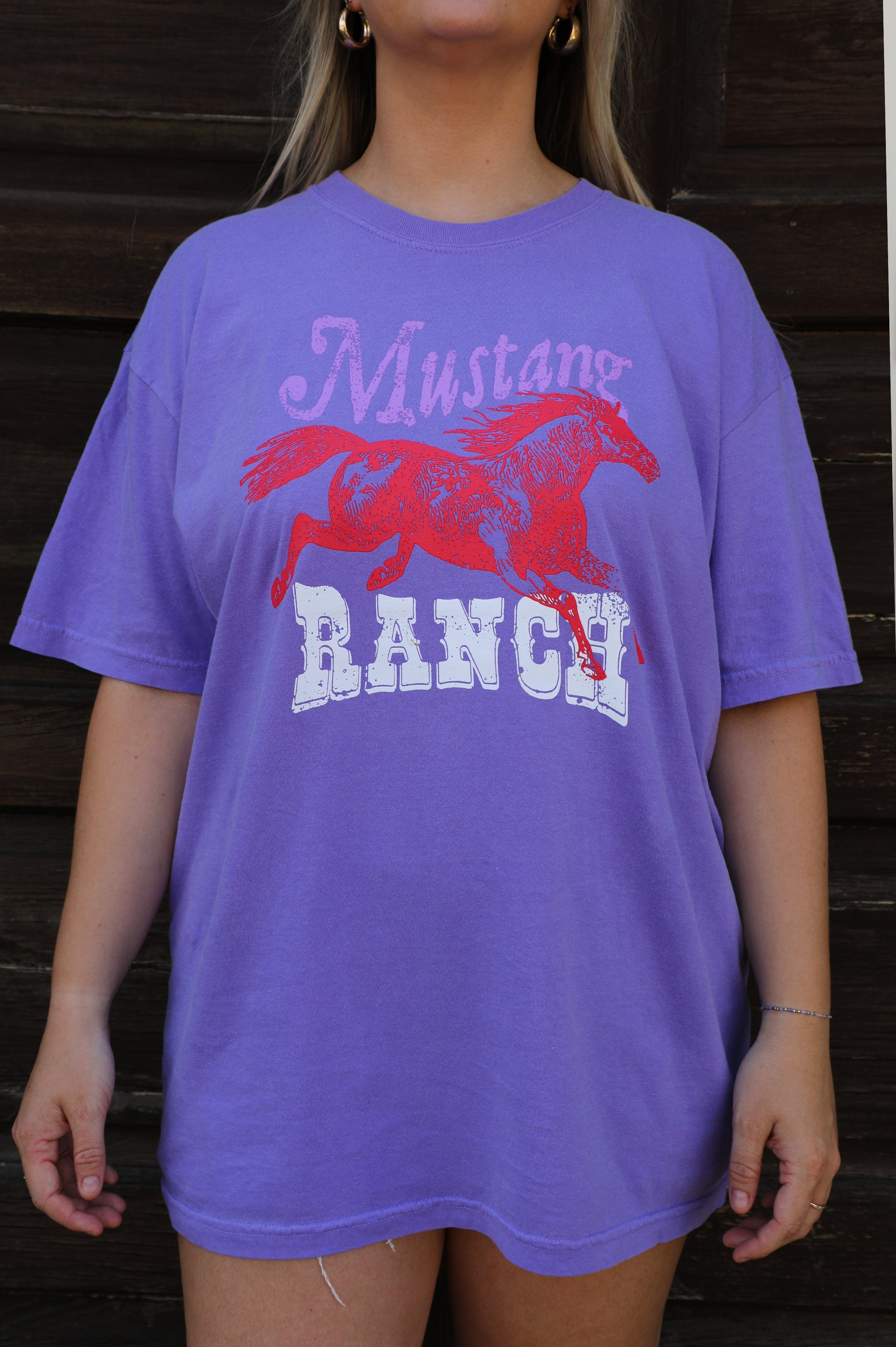 Mustang Tee: Lavender