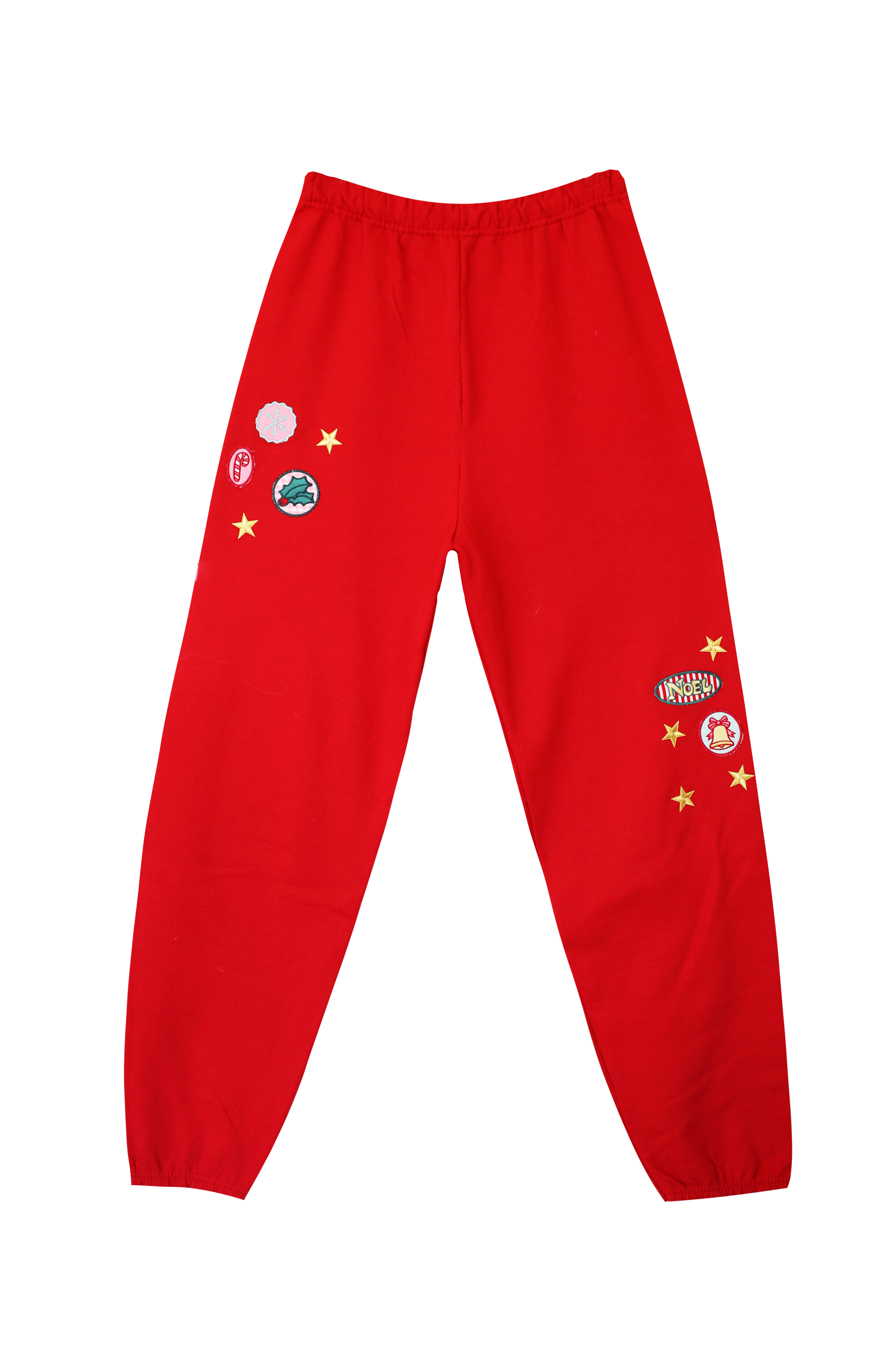 Patchwork Pants: Red