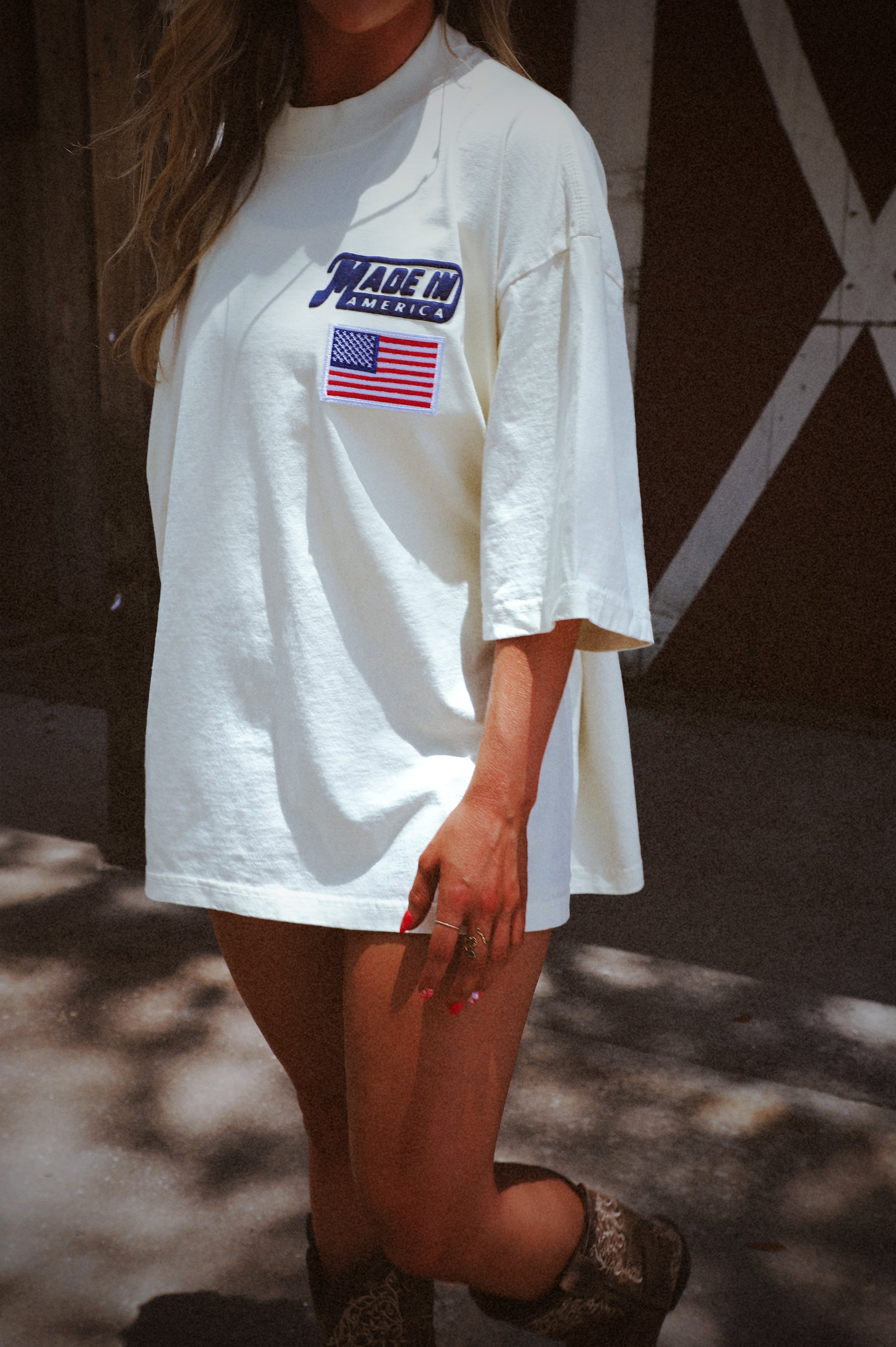 PRE-ORDER: Made In America Tee: Vanilla