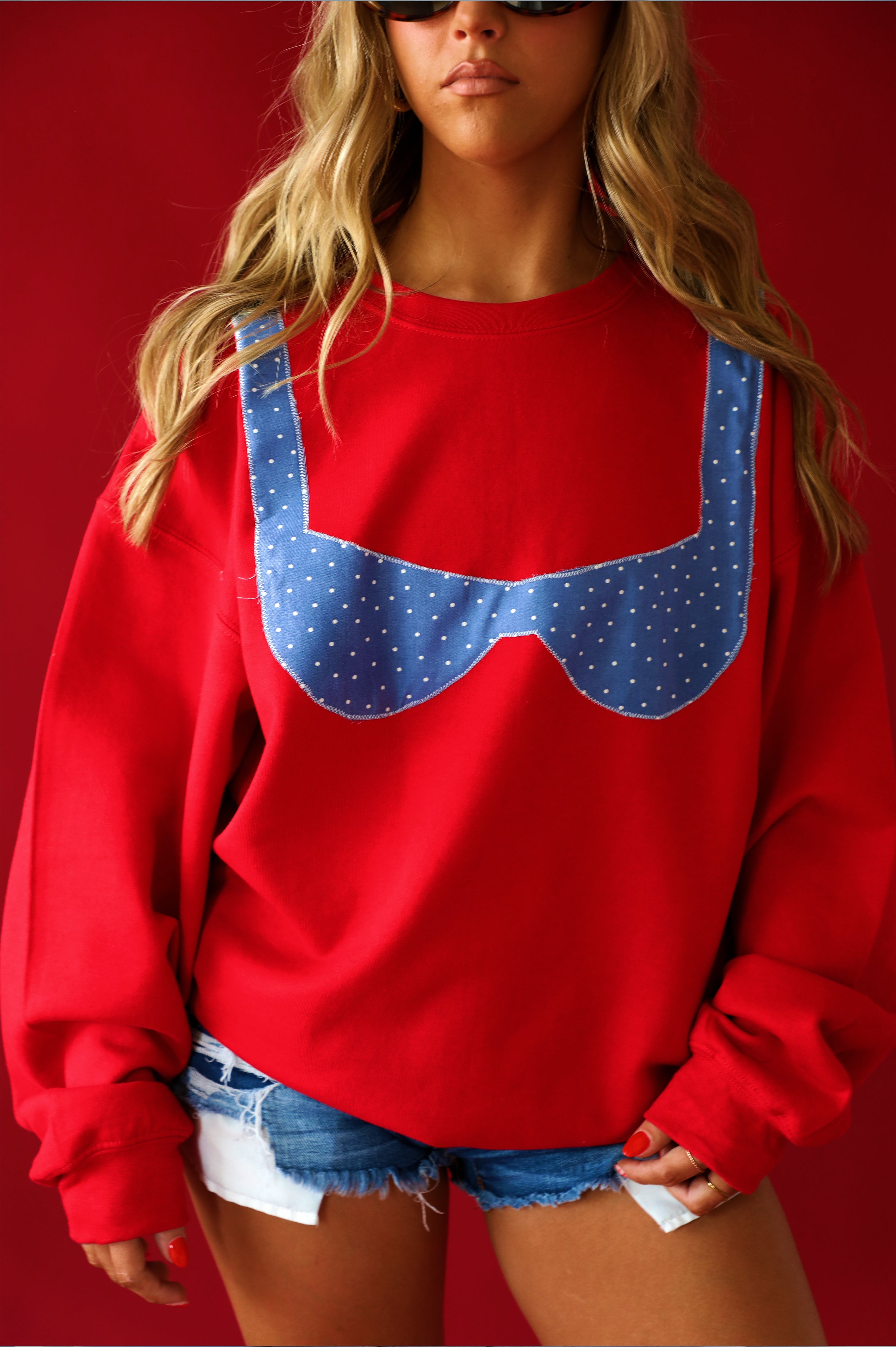 PRE-ORDER: Bikini Crewneck: Cherry