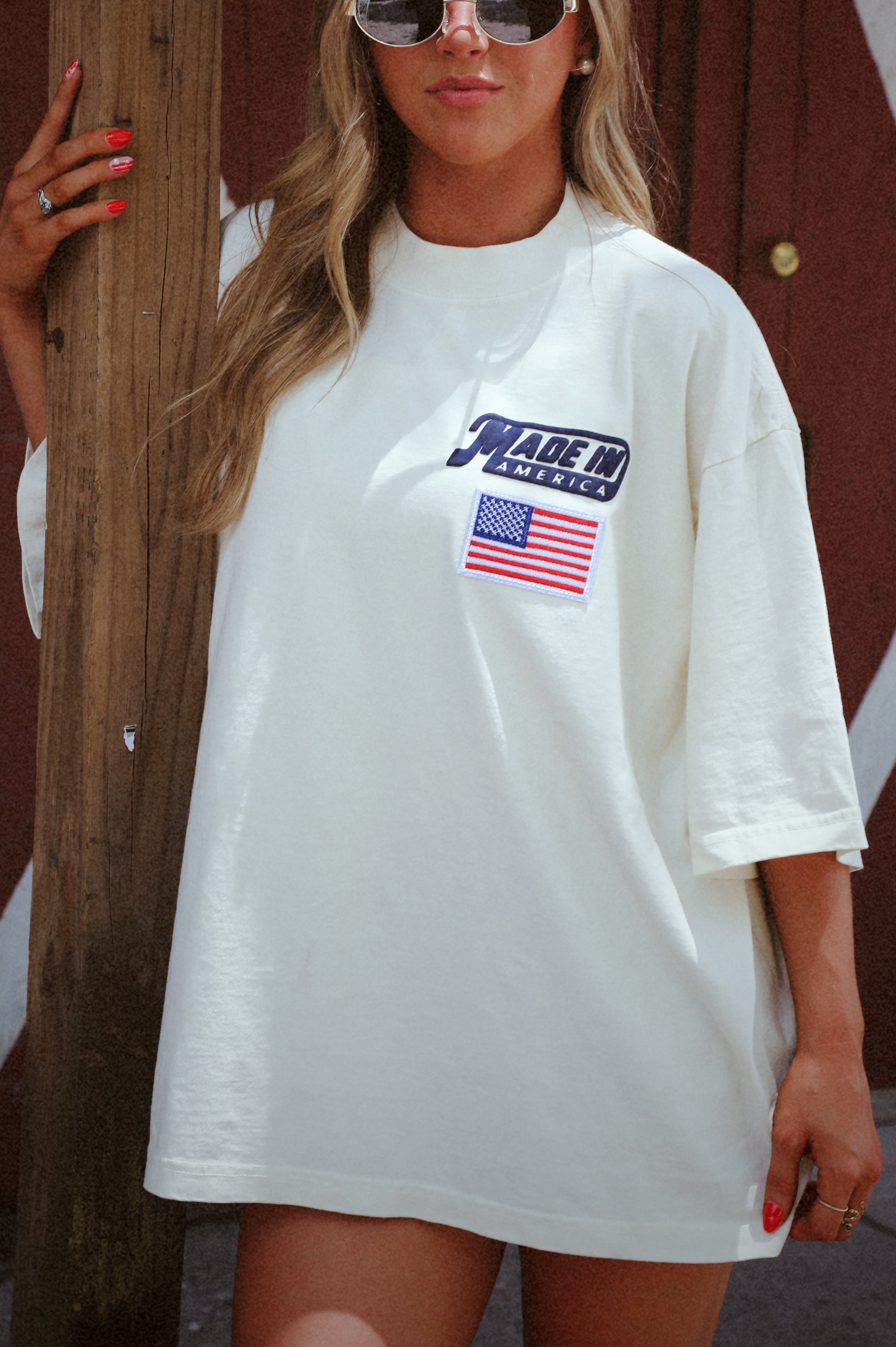 PRE-ORDER: Made In America Tee: Vanilla