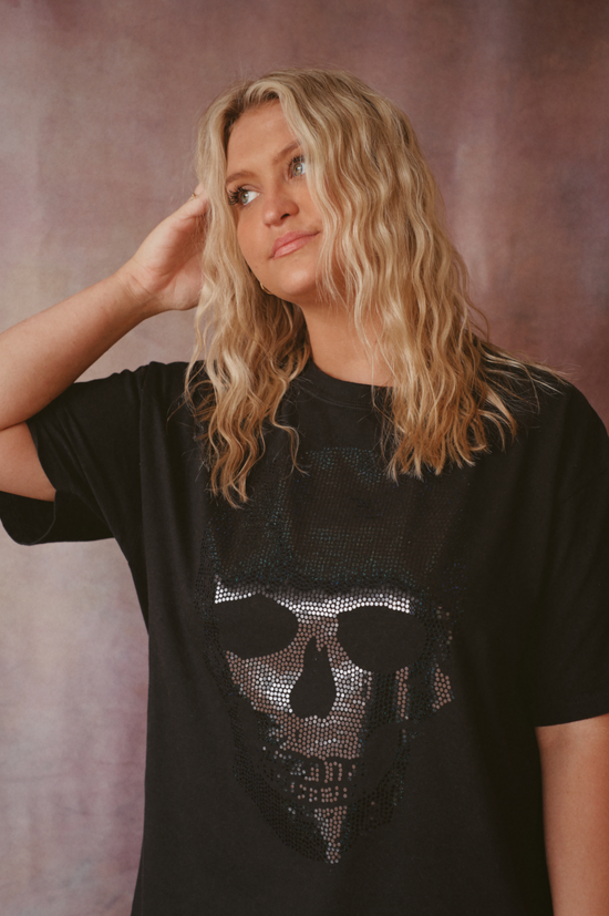 Disco Skull Tee: Black