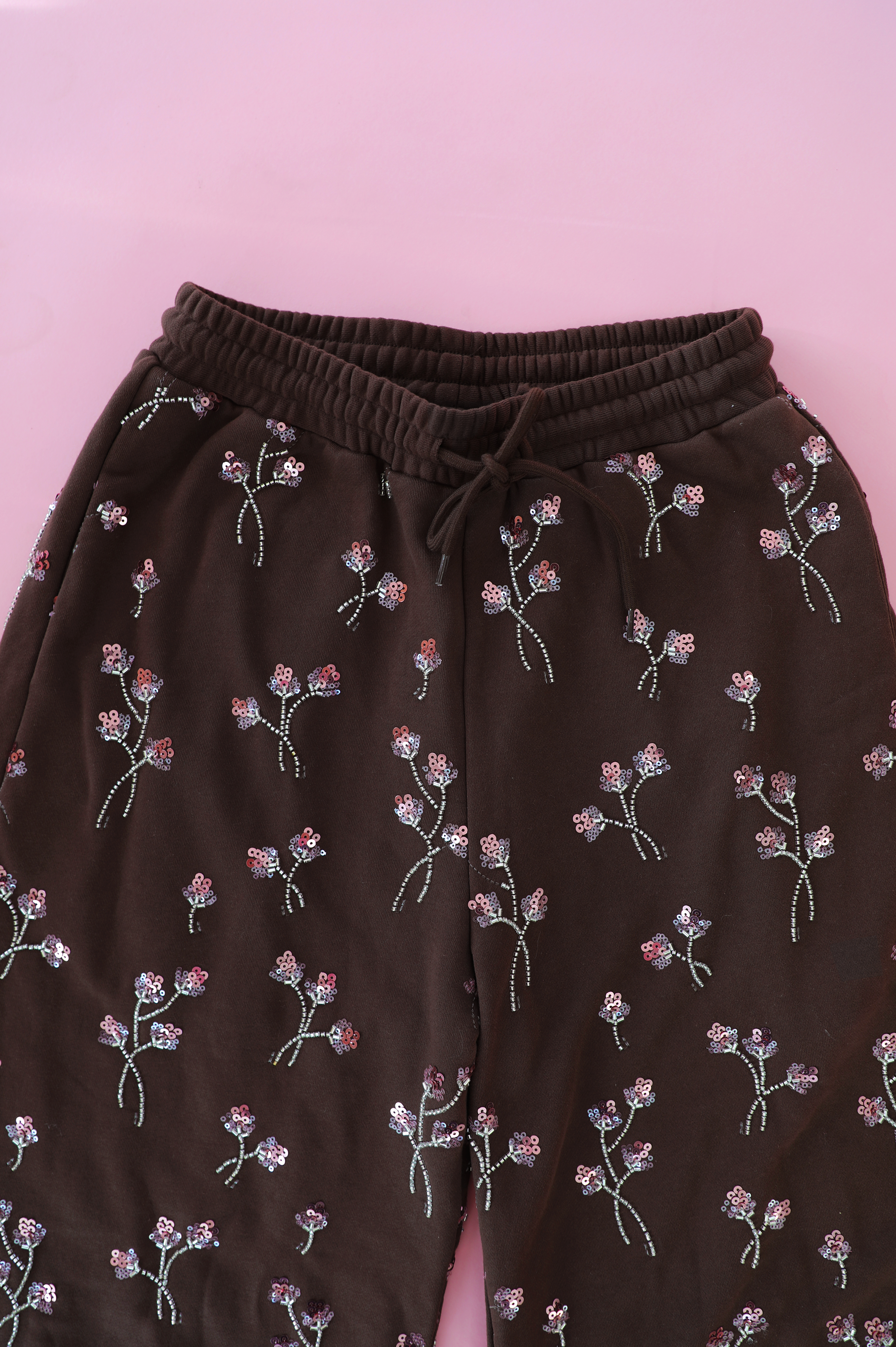 PRE-ORDER: Embellished Pants: Truffle
