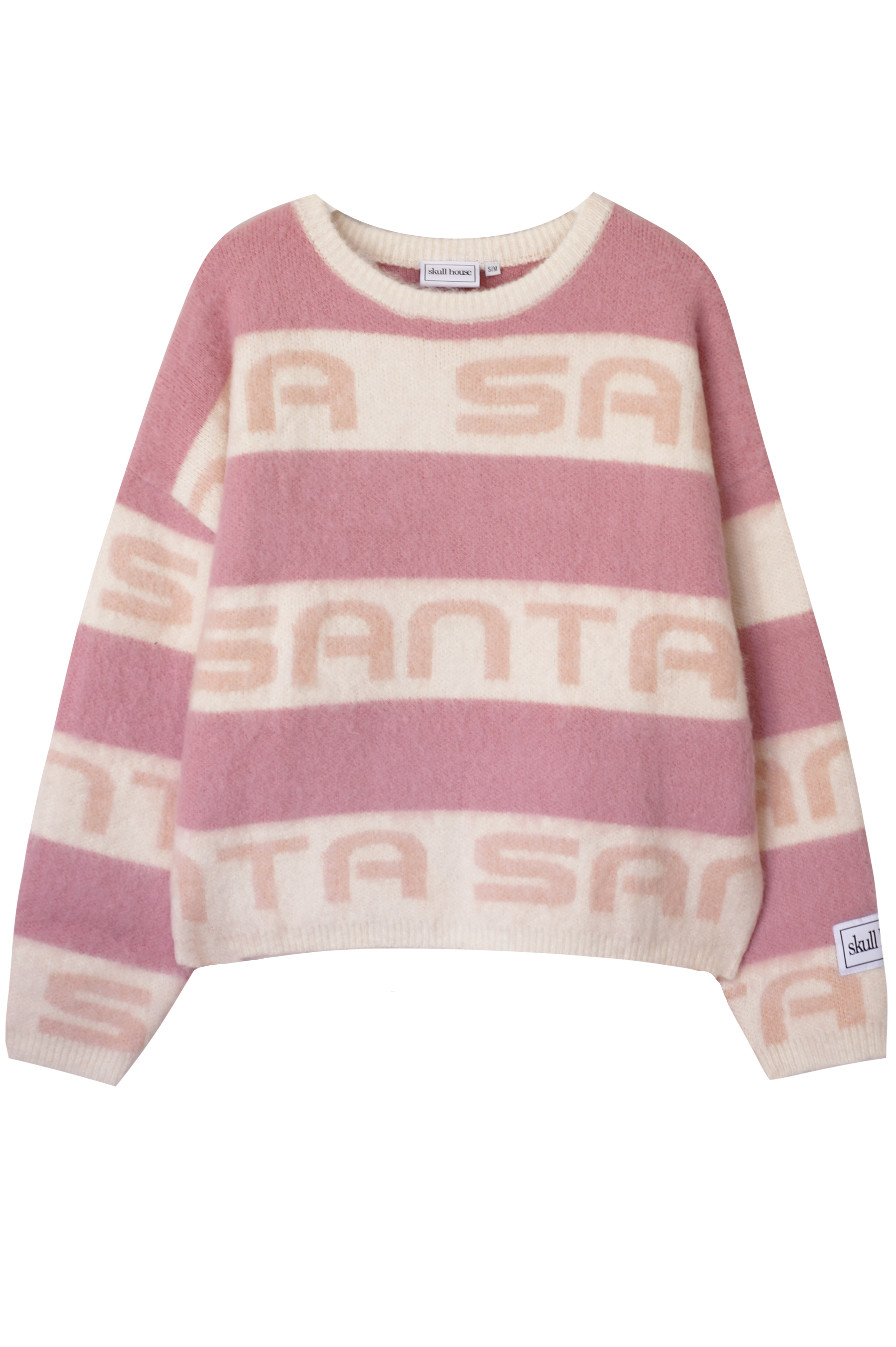 Santa In The City Sweater: Blush