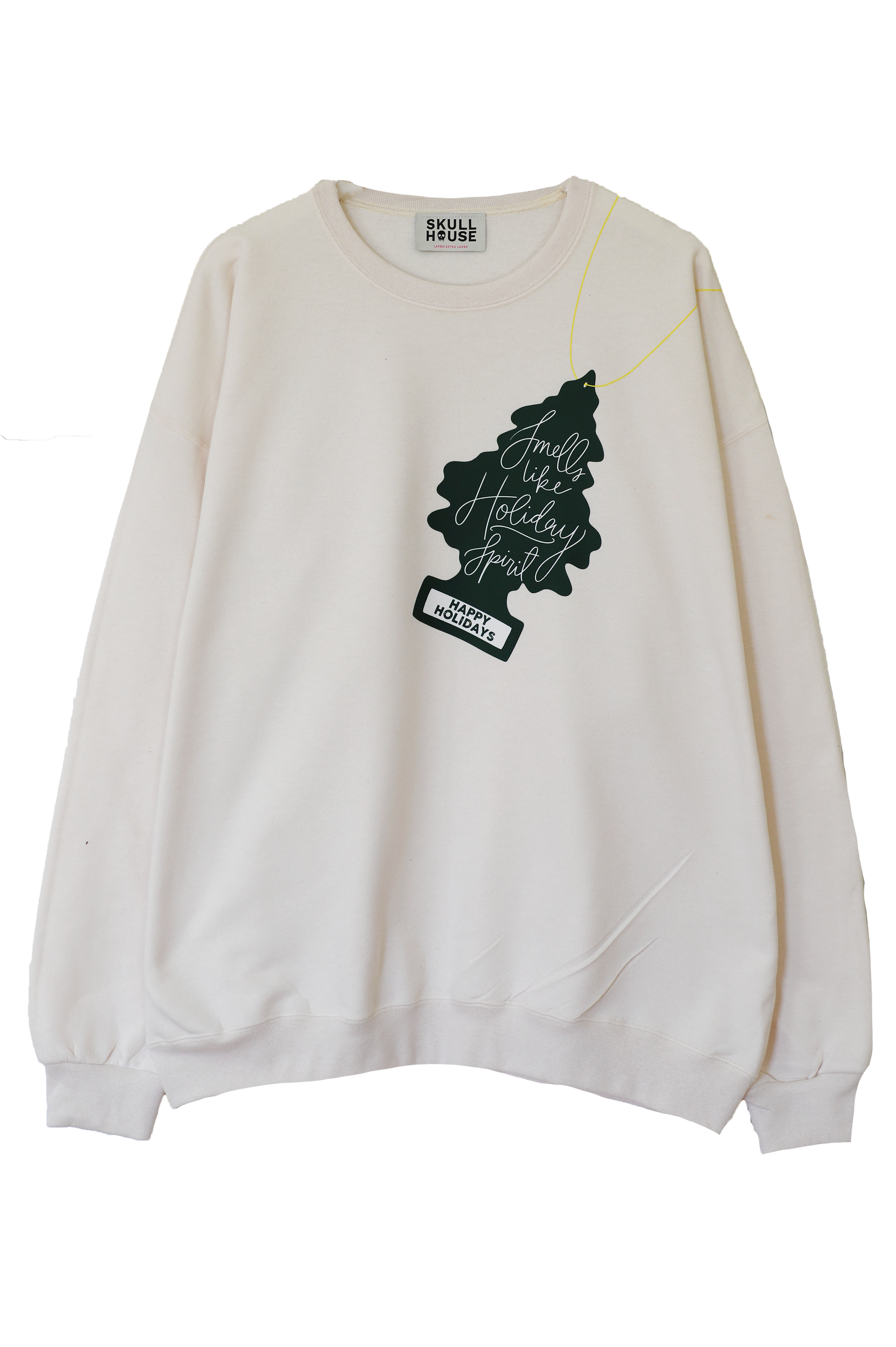 Holiday Spirit Crewneck: Vanilla