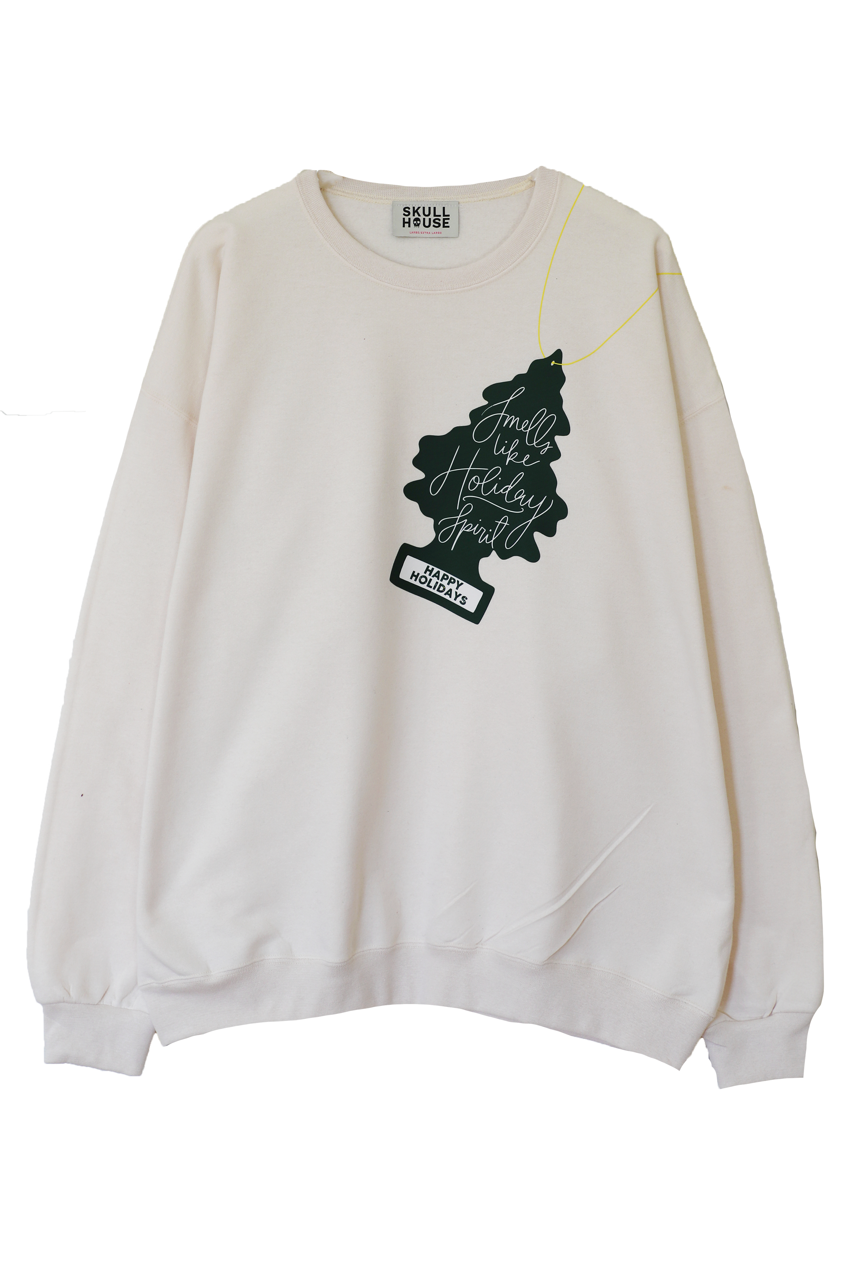 Holiday Spirit Crewneck: Vanilla