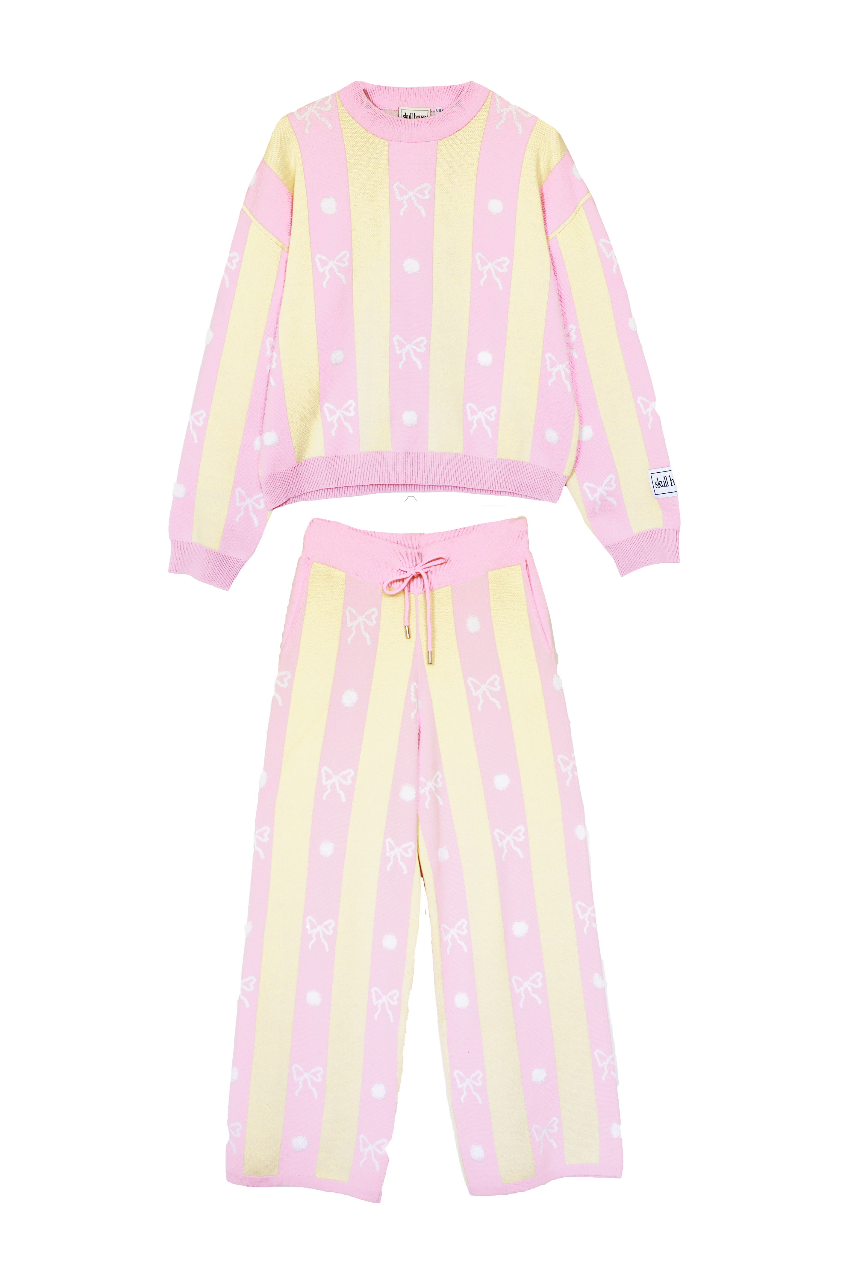 Sweetness Knit Set: Yellow/Pink