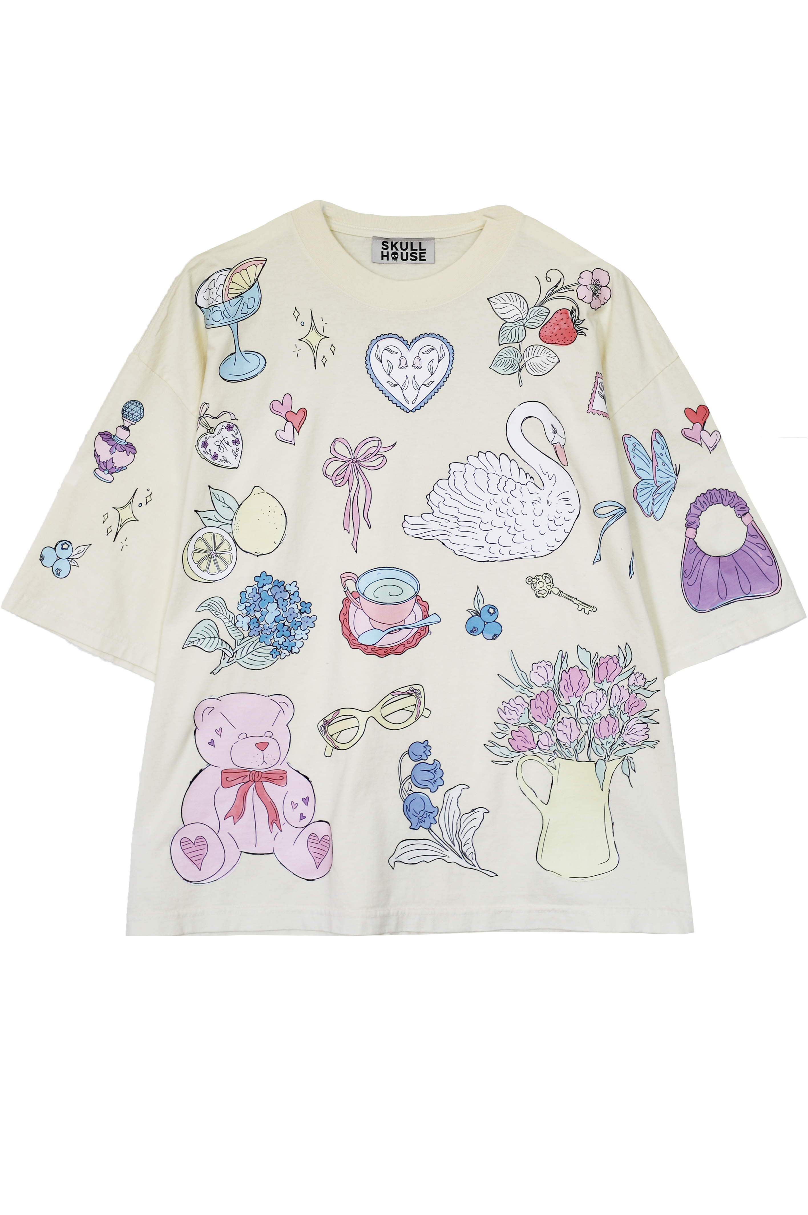 PRE-ORDER: Spring Doodles Box Tee: Vanilla