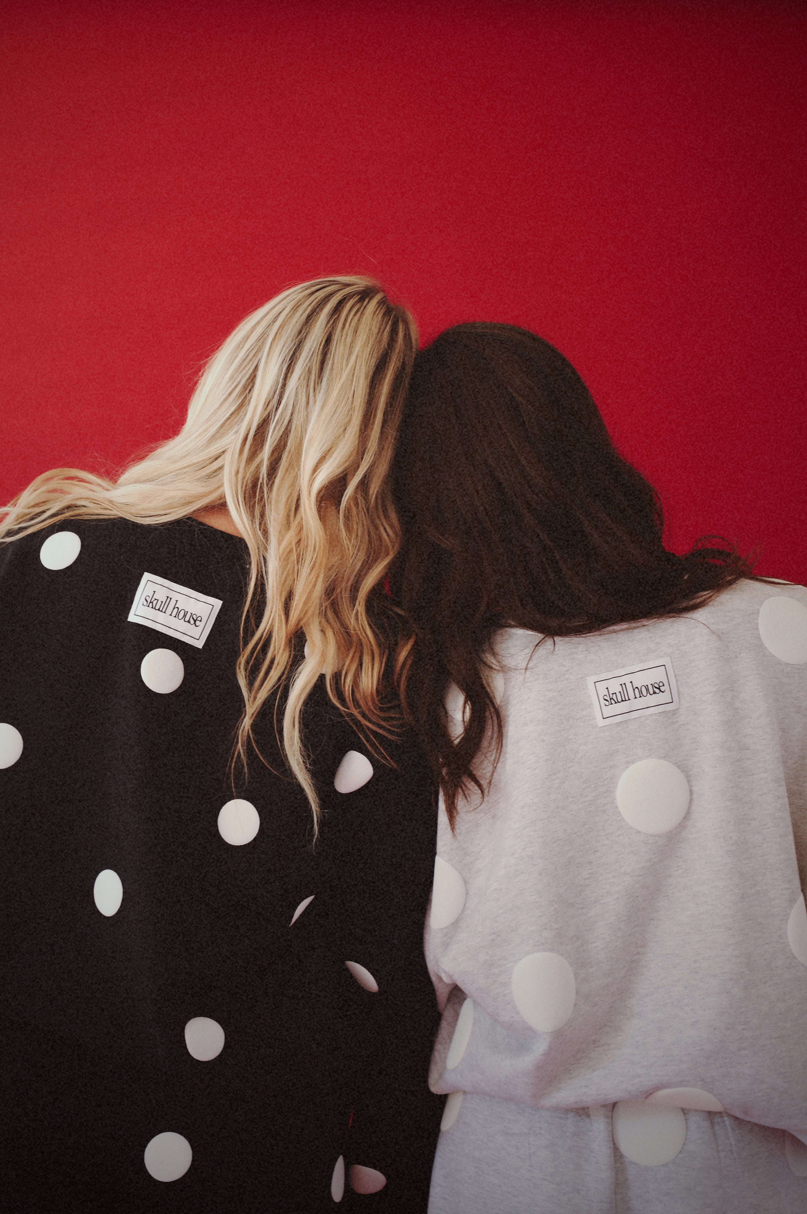 Polka Dot Crewneck: Ash