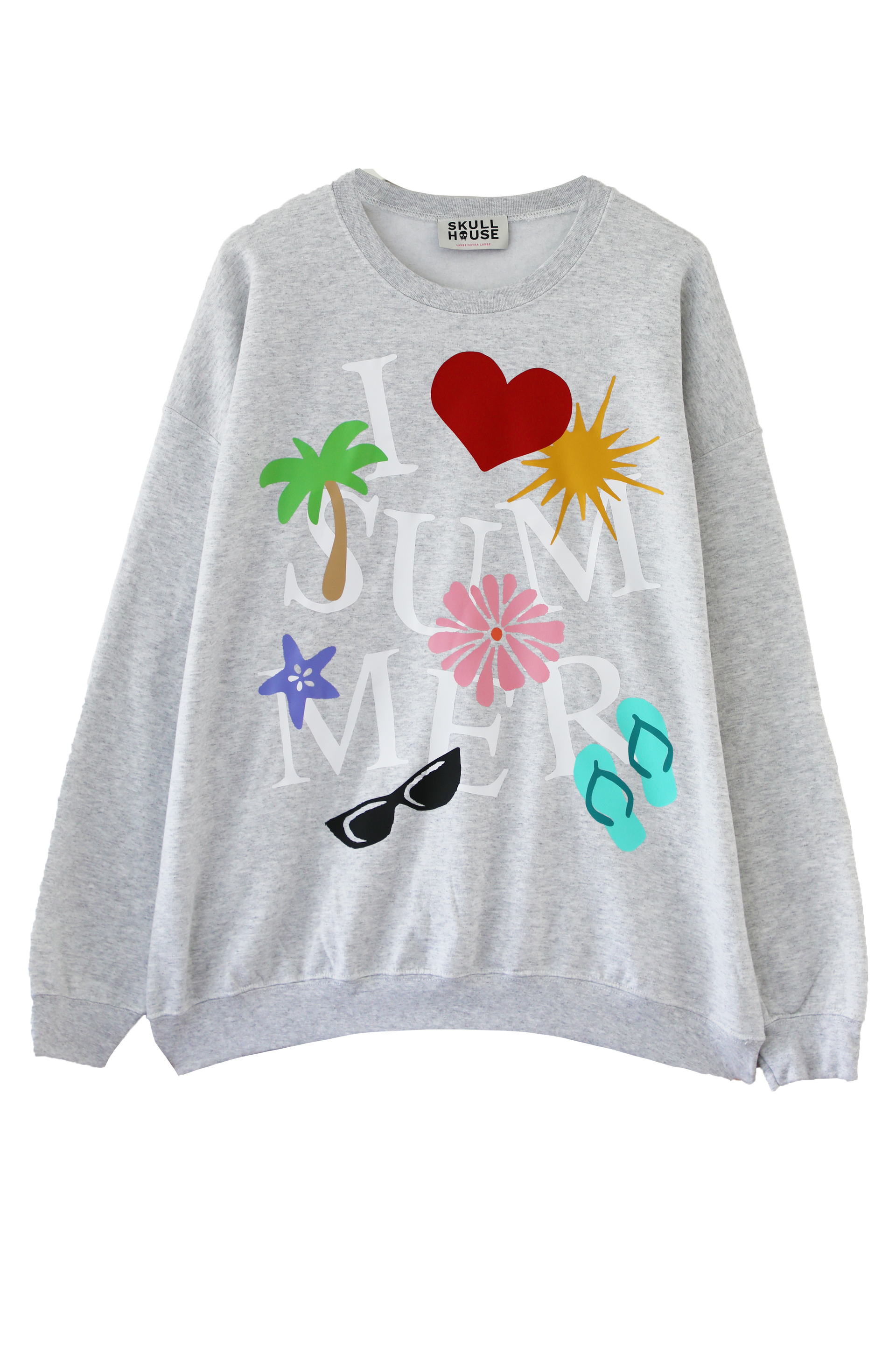 I Love Summer Crewneck: Ash