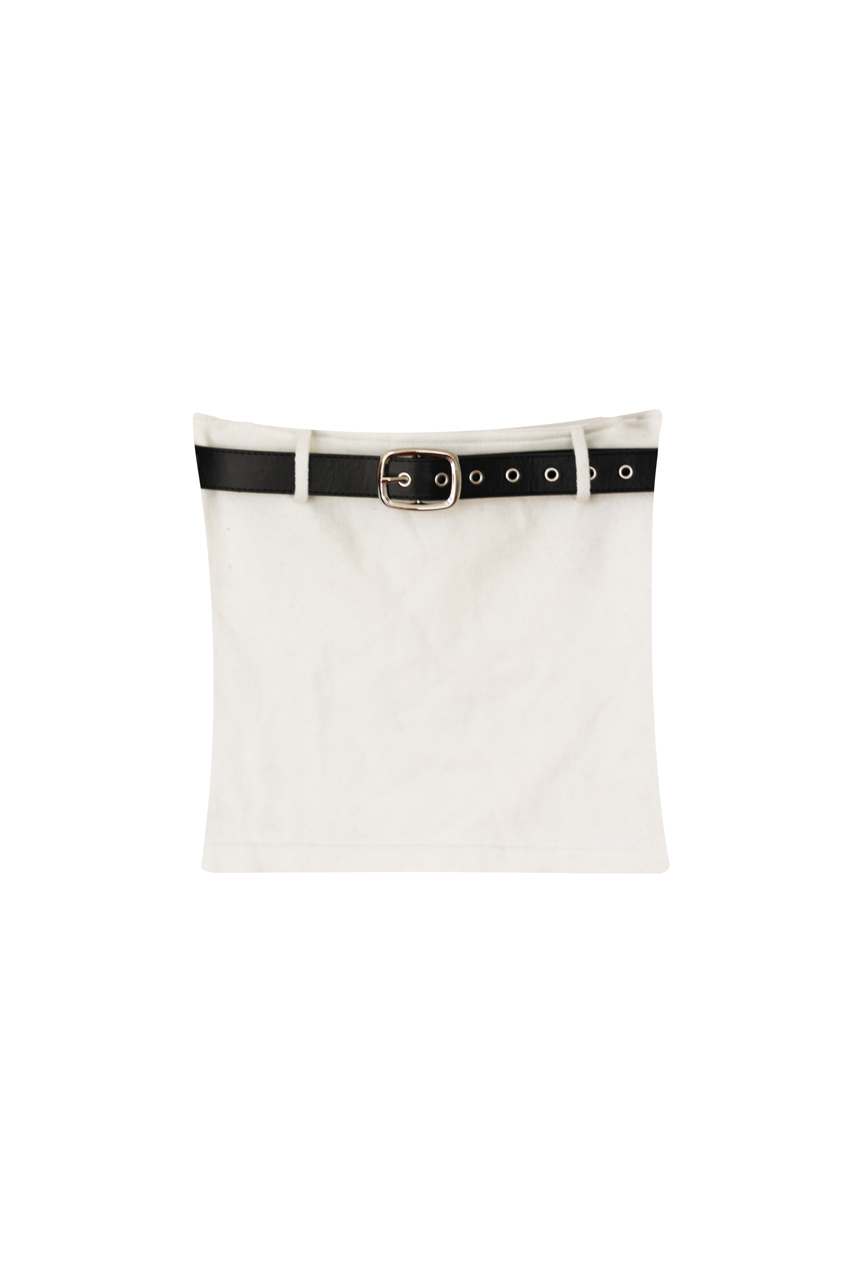 Buckle Up Tank: White/Black