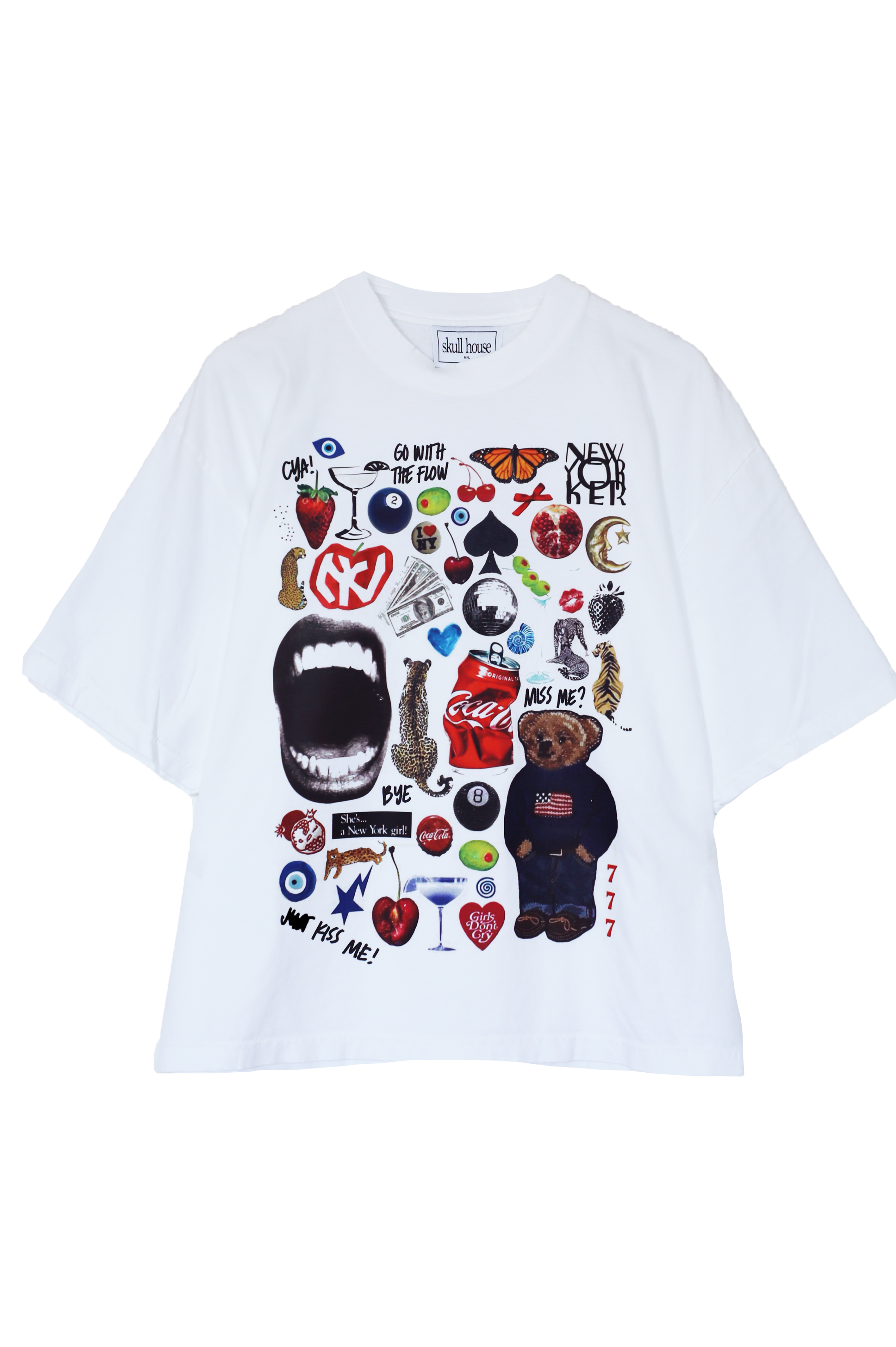 Bear Box Tee: White