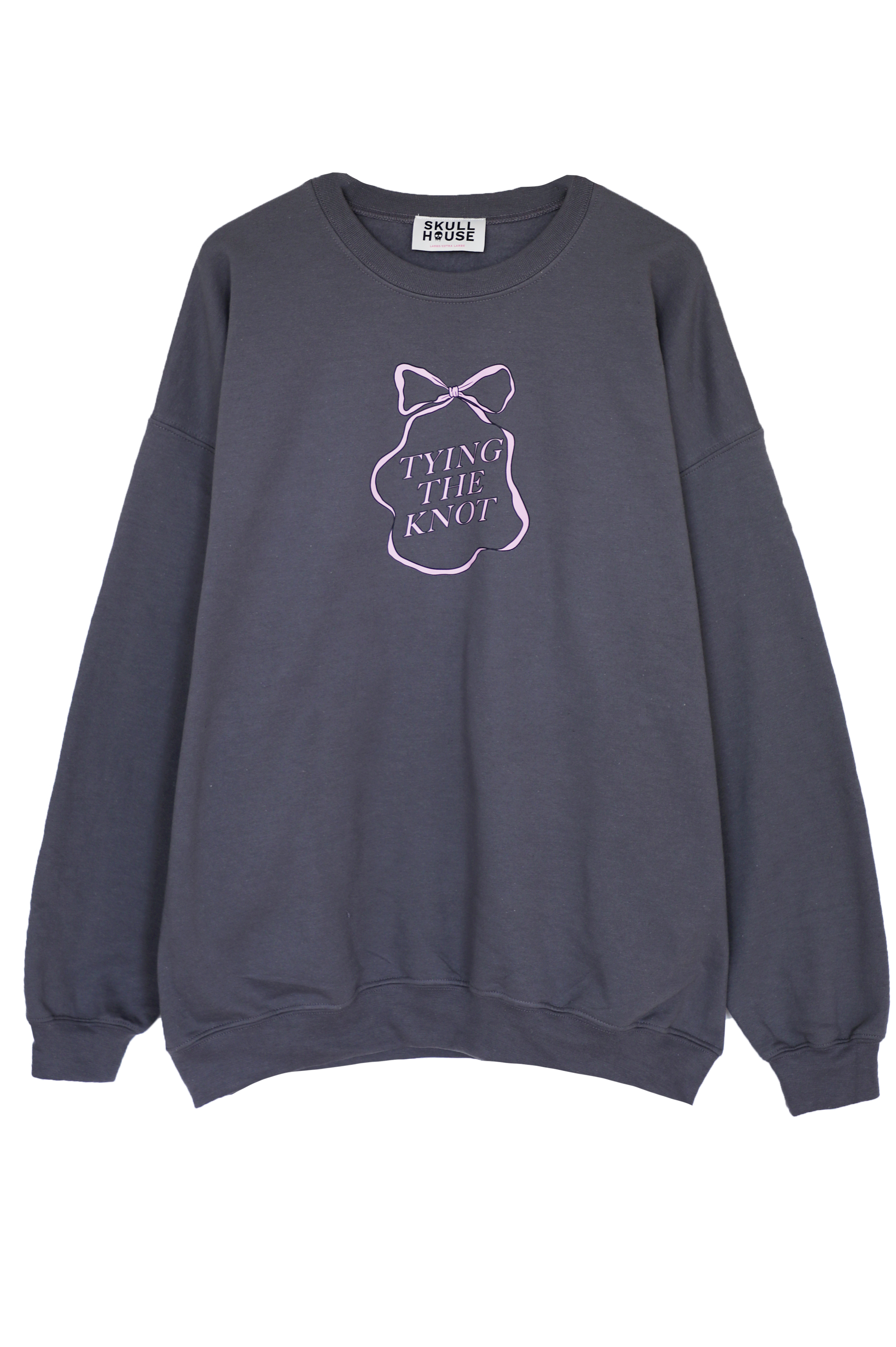 Tying The Knot Crewneck: Charcoal