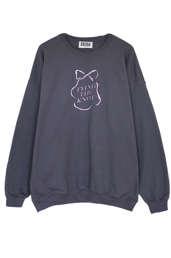 Tying The Knot Crewneck: Charcoal