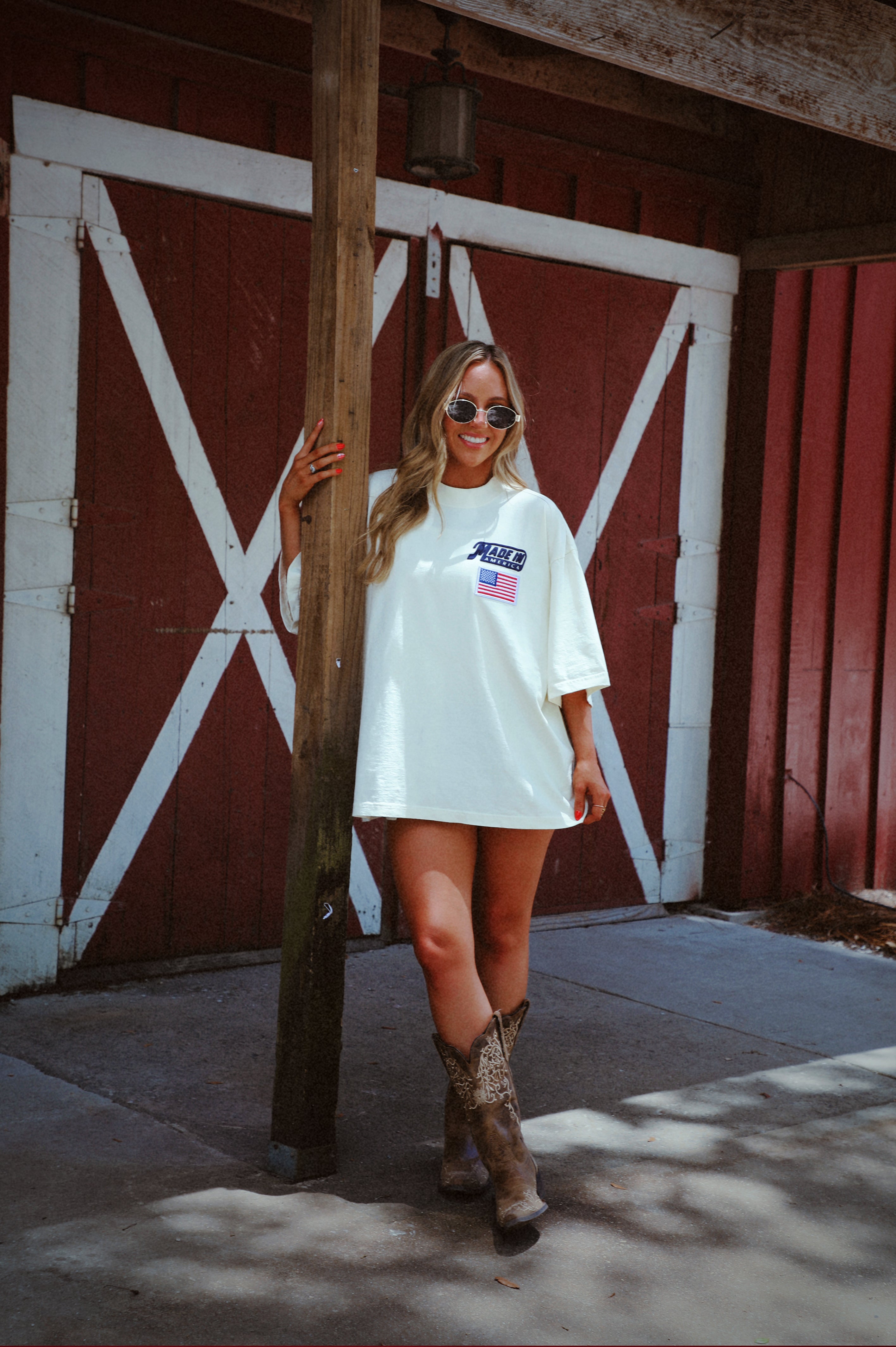 PRE-ORDER: Made In America Tee: Vanilla