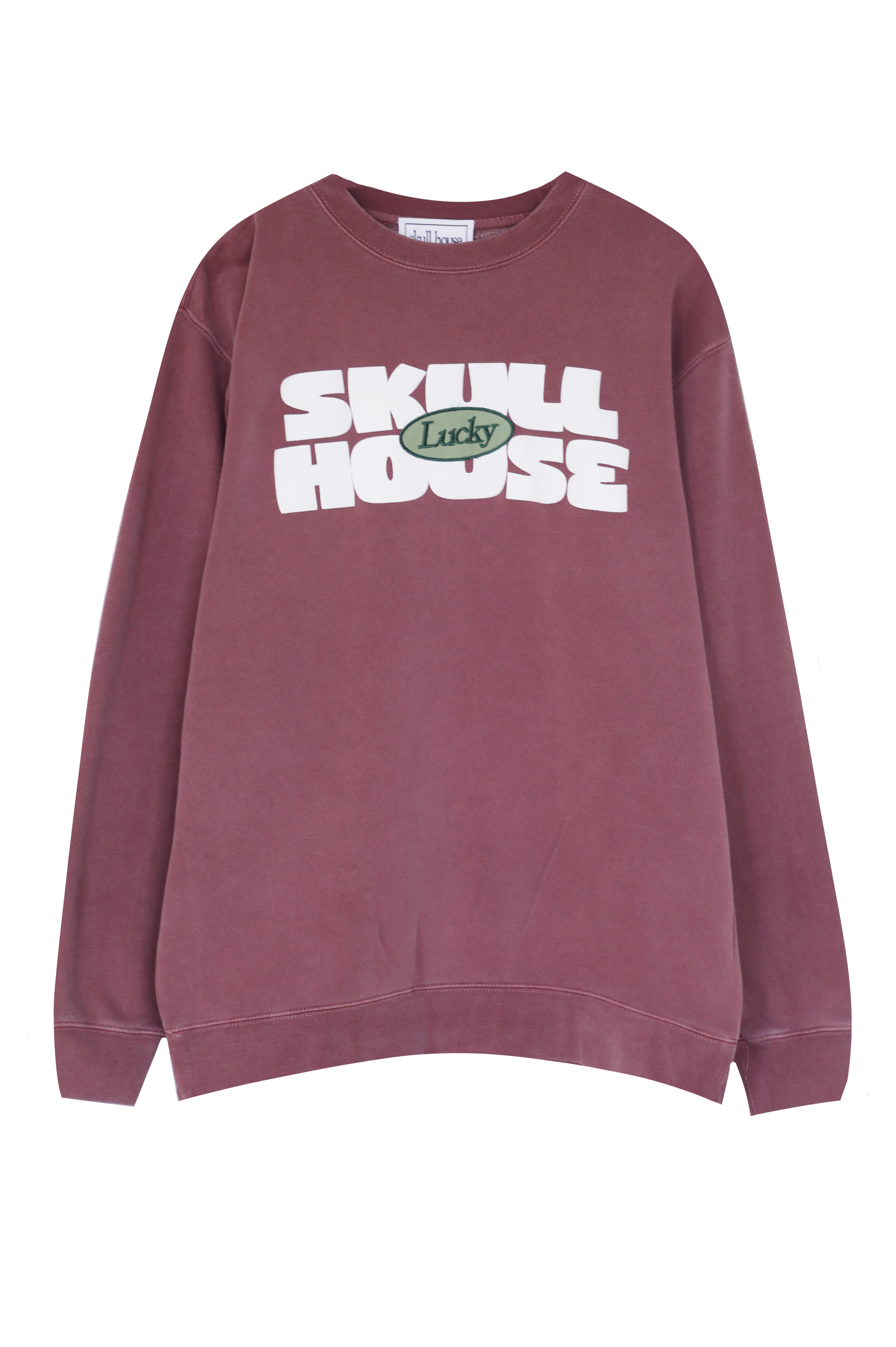 Lucky Patch Crewneck: Dusty Rose