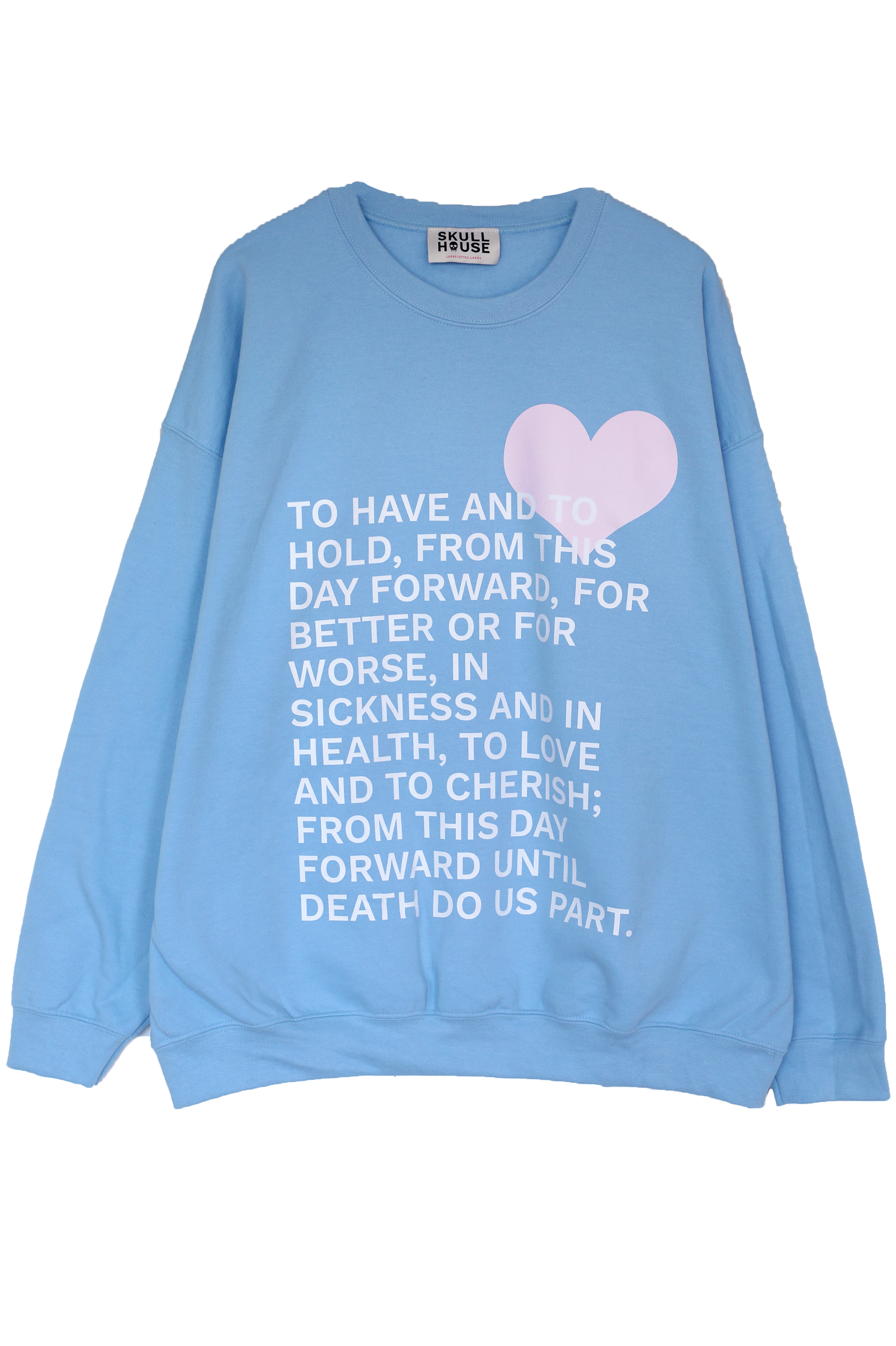 Vows Crewneck: Baby Blue