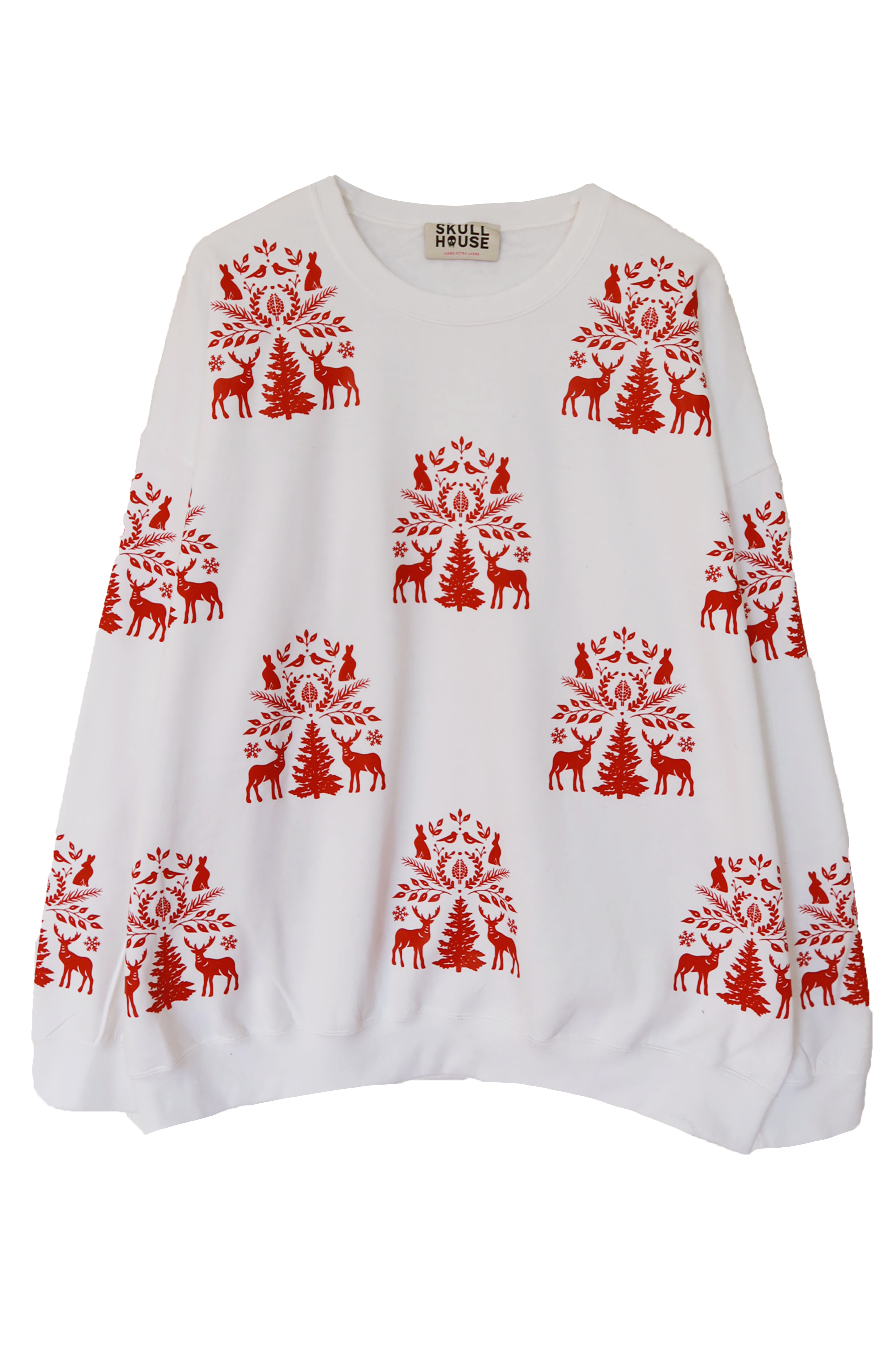 Woodland Crewneck: White